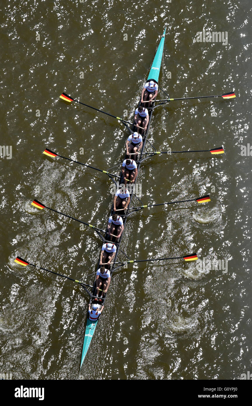 Brandenburg/Havel, Germany. 6th May, 2016. The rowers from the Germany ...