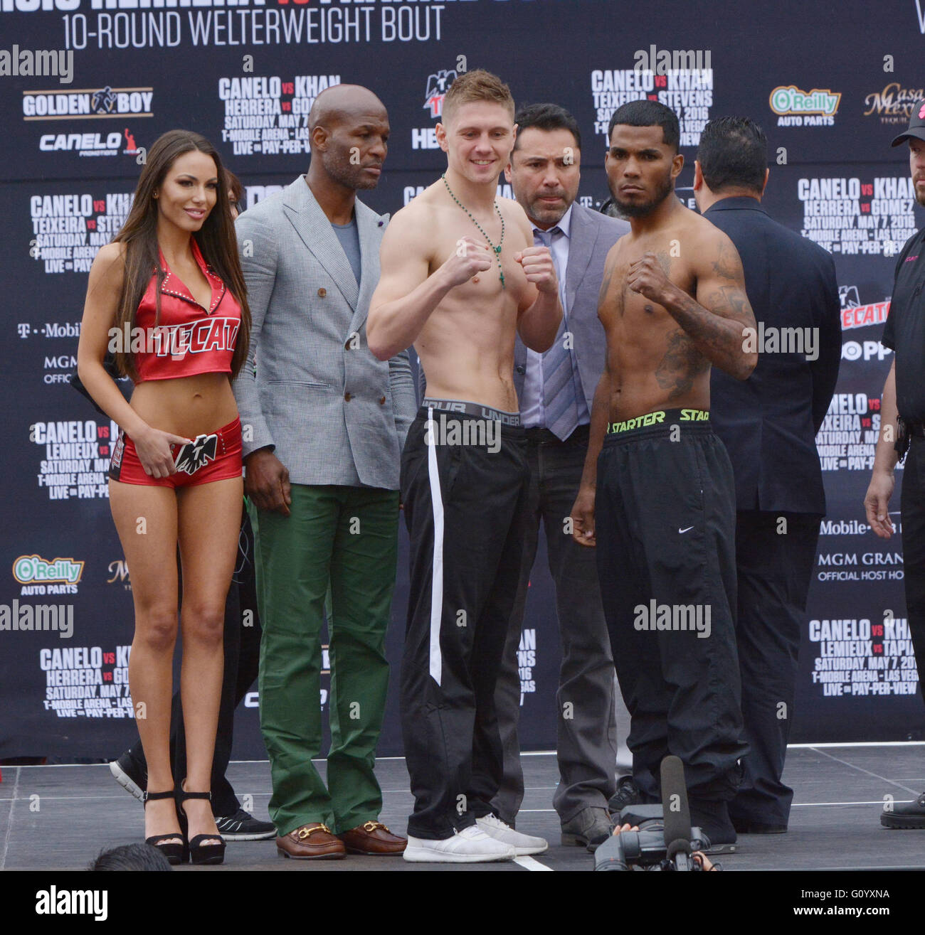 Las Vegas, Nevada, USA. 6th May, 2016. Irish boxer Jason Quigley poses ...