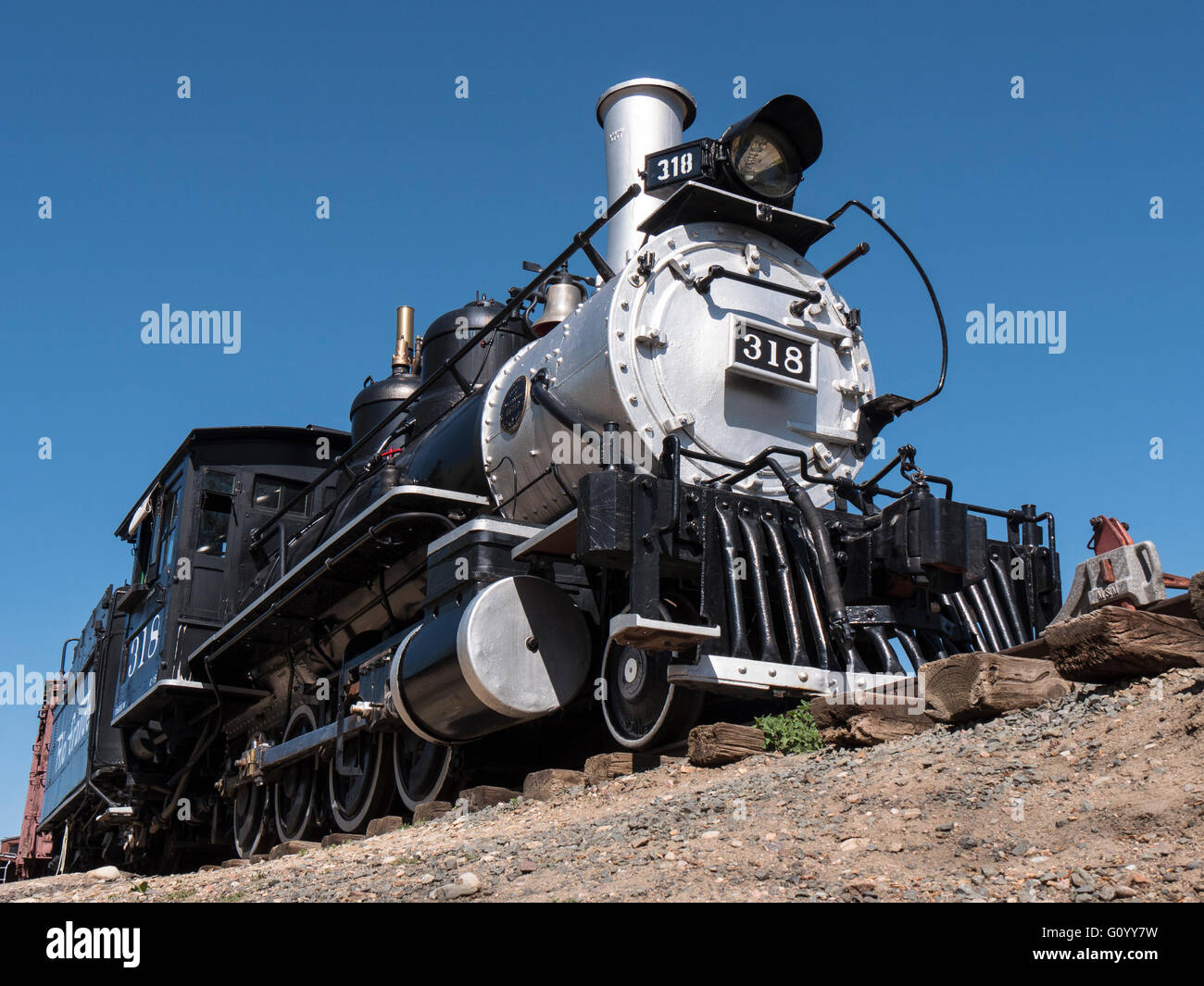 Brooks Locomotive Works engine 318, steam locomotive, Colorado Railroad ...