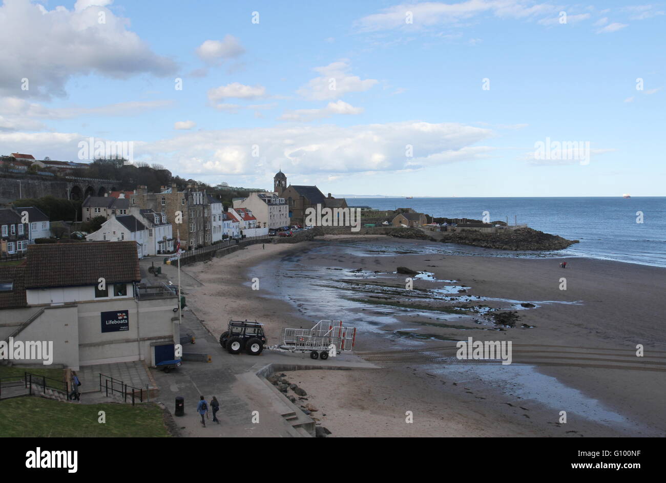 Elevated view of Kinghorn Fife Scotland April 2016 Stock Photo Alamy