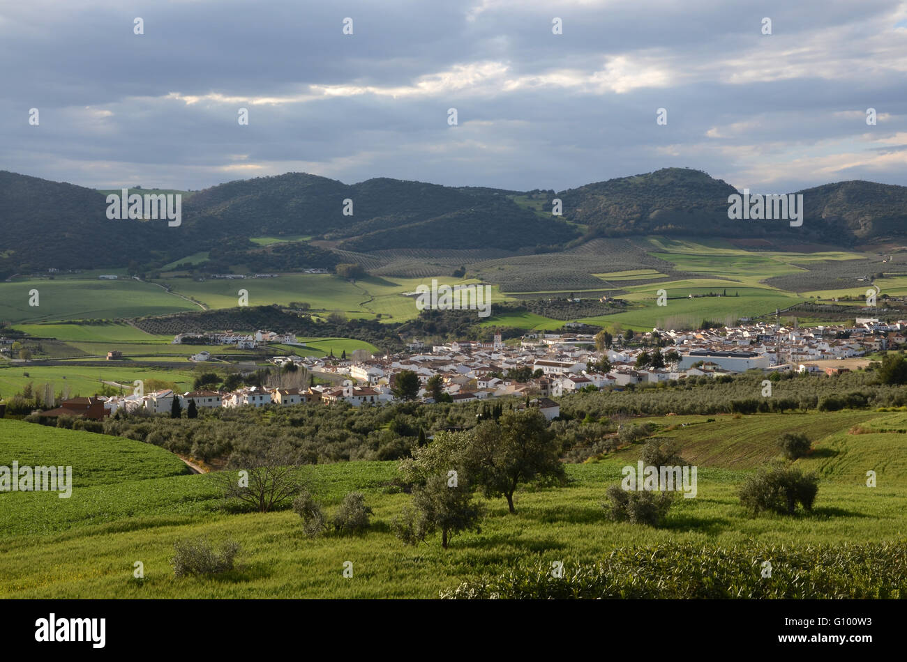 Arriate, a small village in Andalucia Spain Stock Photo
