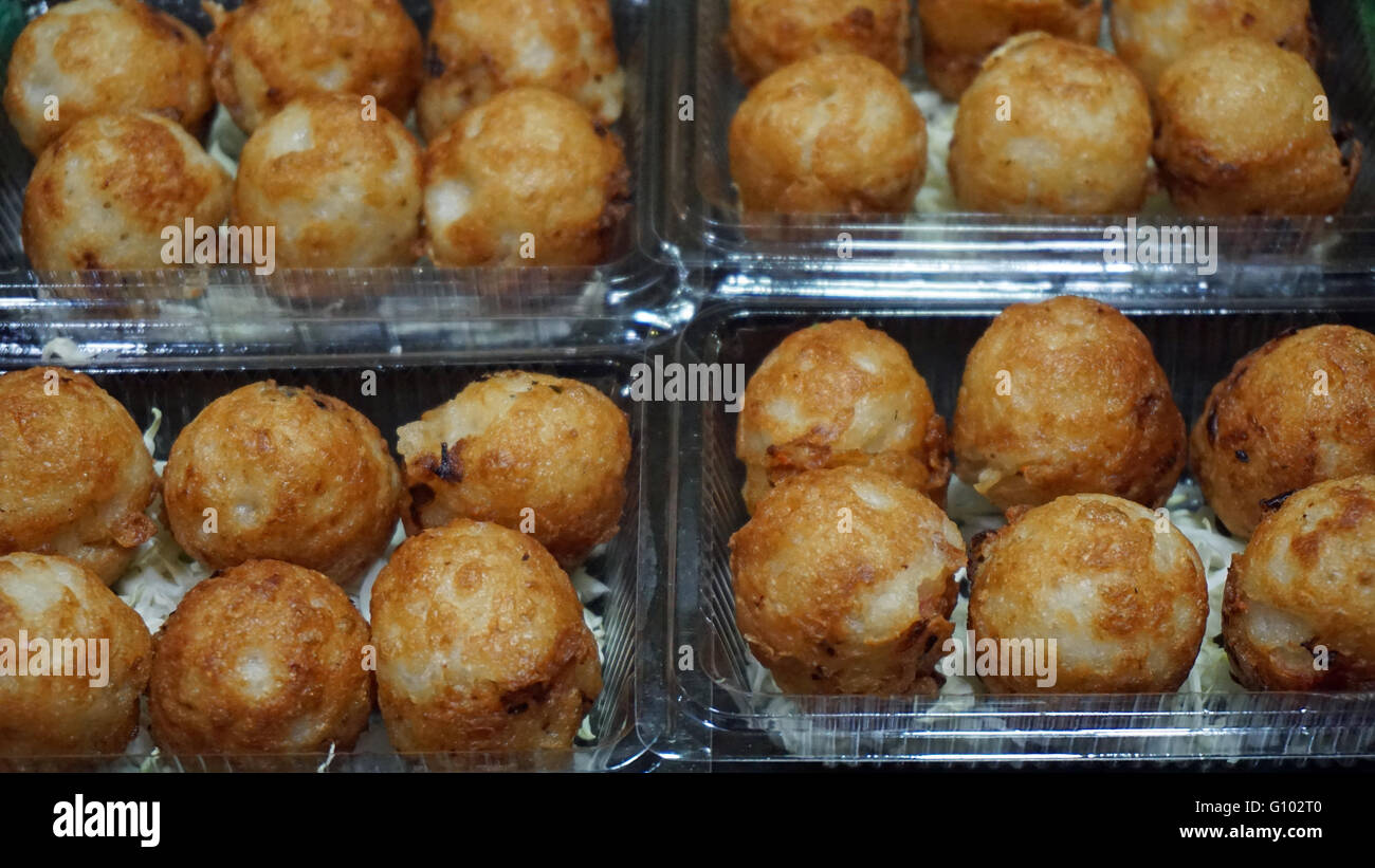 asian street food with local fresh fish Stock Photo - Alamy