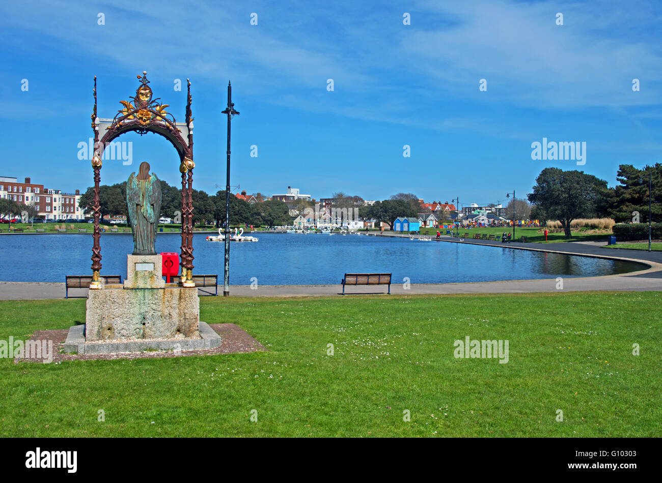 Southsea Canoe Lake, Hampshire England Stock Photo Alamy