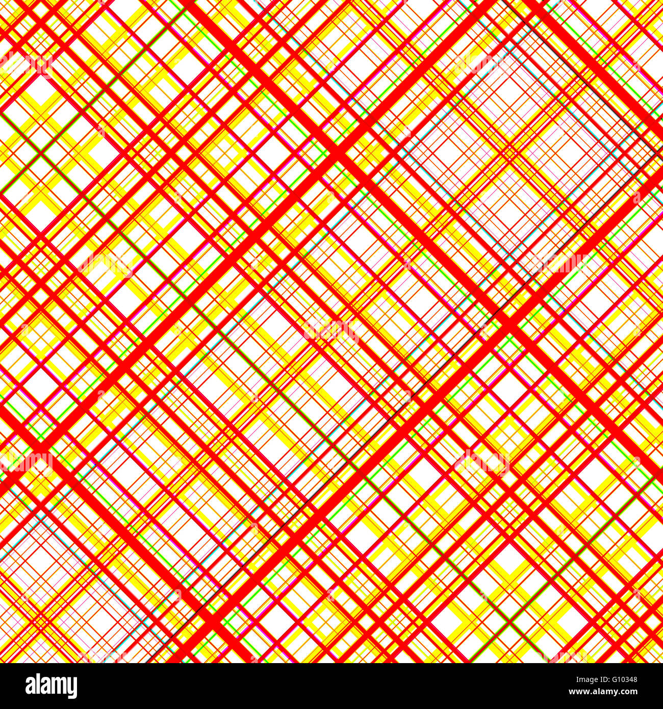 Orange and yellow vibrant colours diagonal grid pattern. Stock Photo