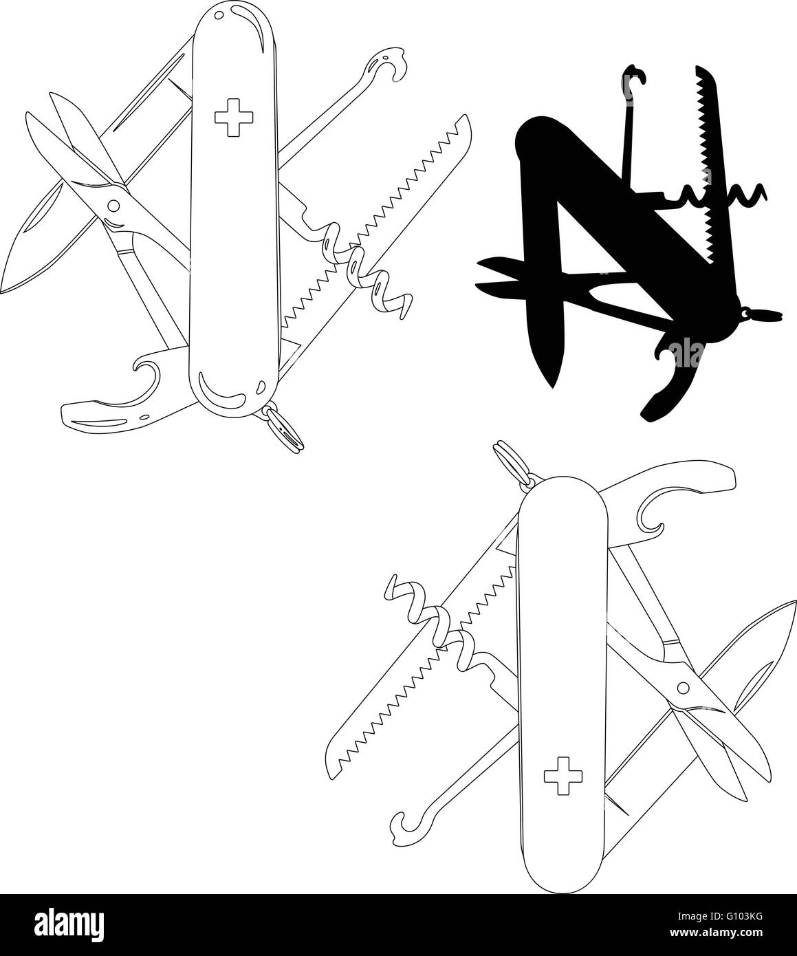 Swiss Army Knife Vector Swiss Army Knife Vector