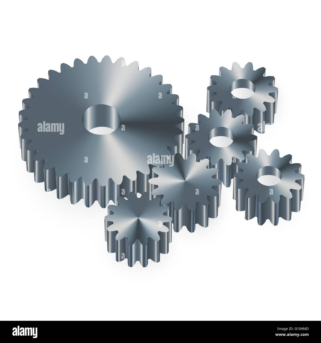 Technology background with metal gears Stock Vector Image & Art - Alamy