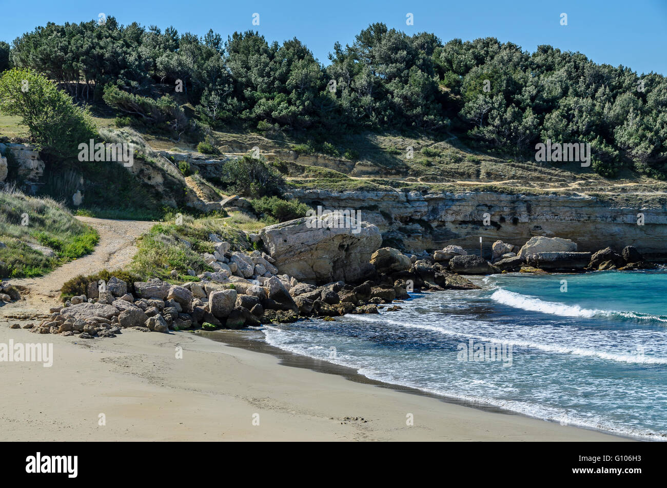 La Couronne La Plage Martigues Bdr France Stock Photo