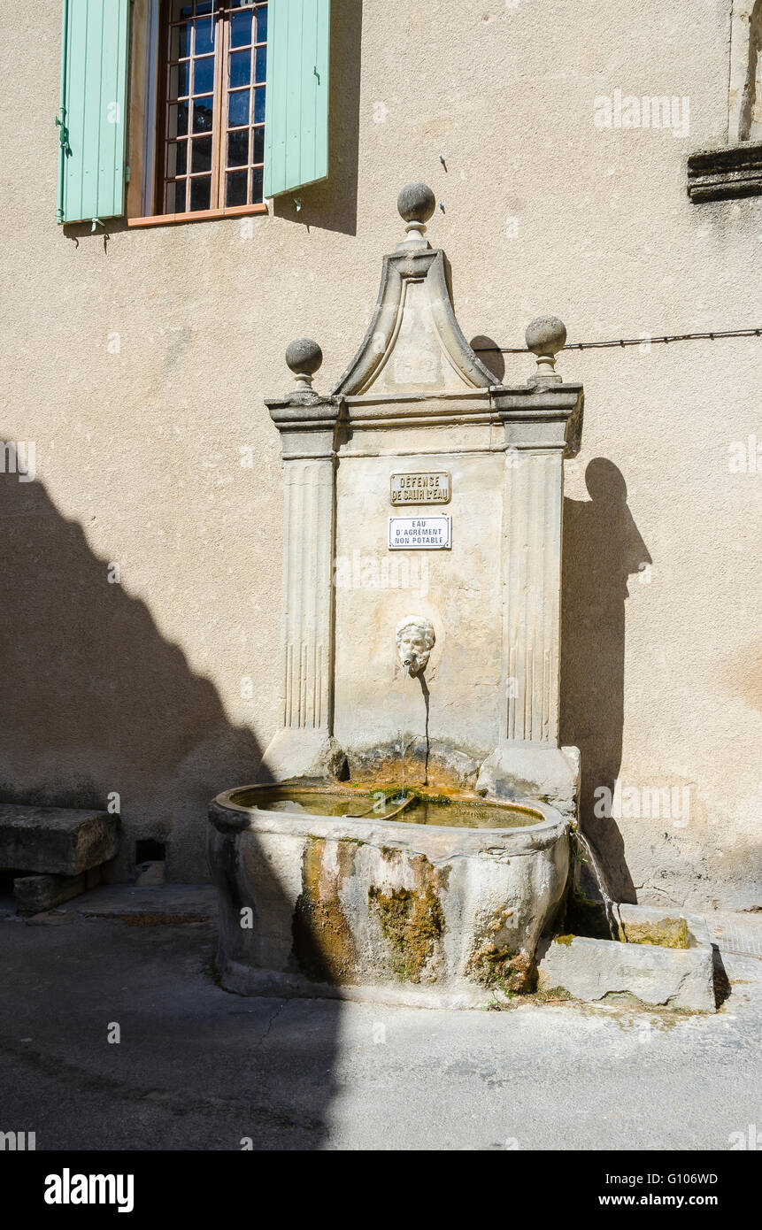 CUCURON, VAUCLUSE 84 FRANCE Stock Photo