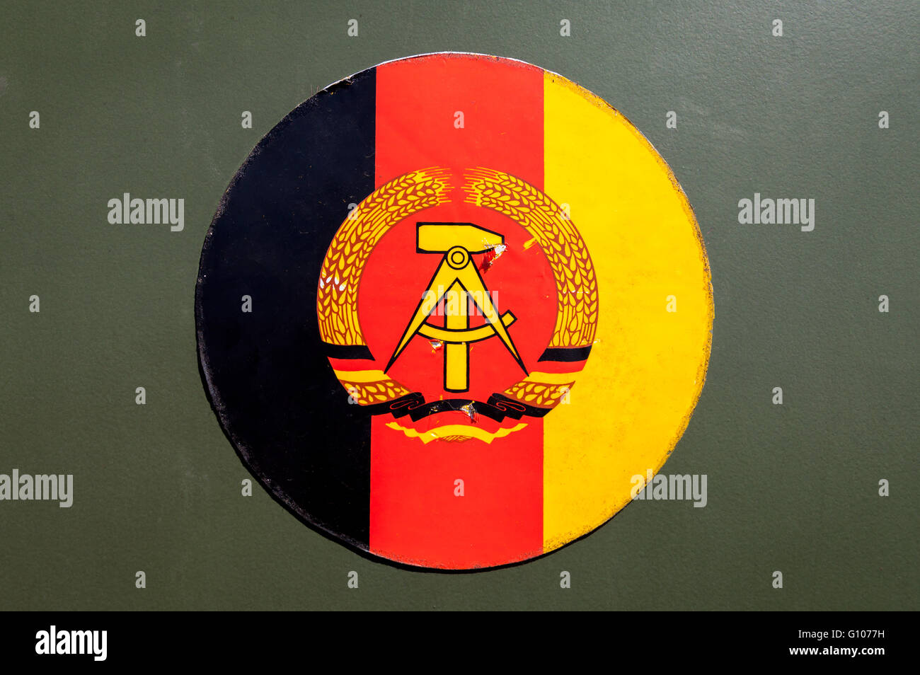 German Democratic Republic emblem Stock Photo