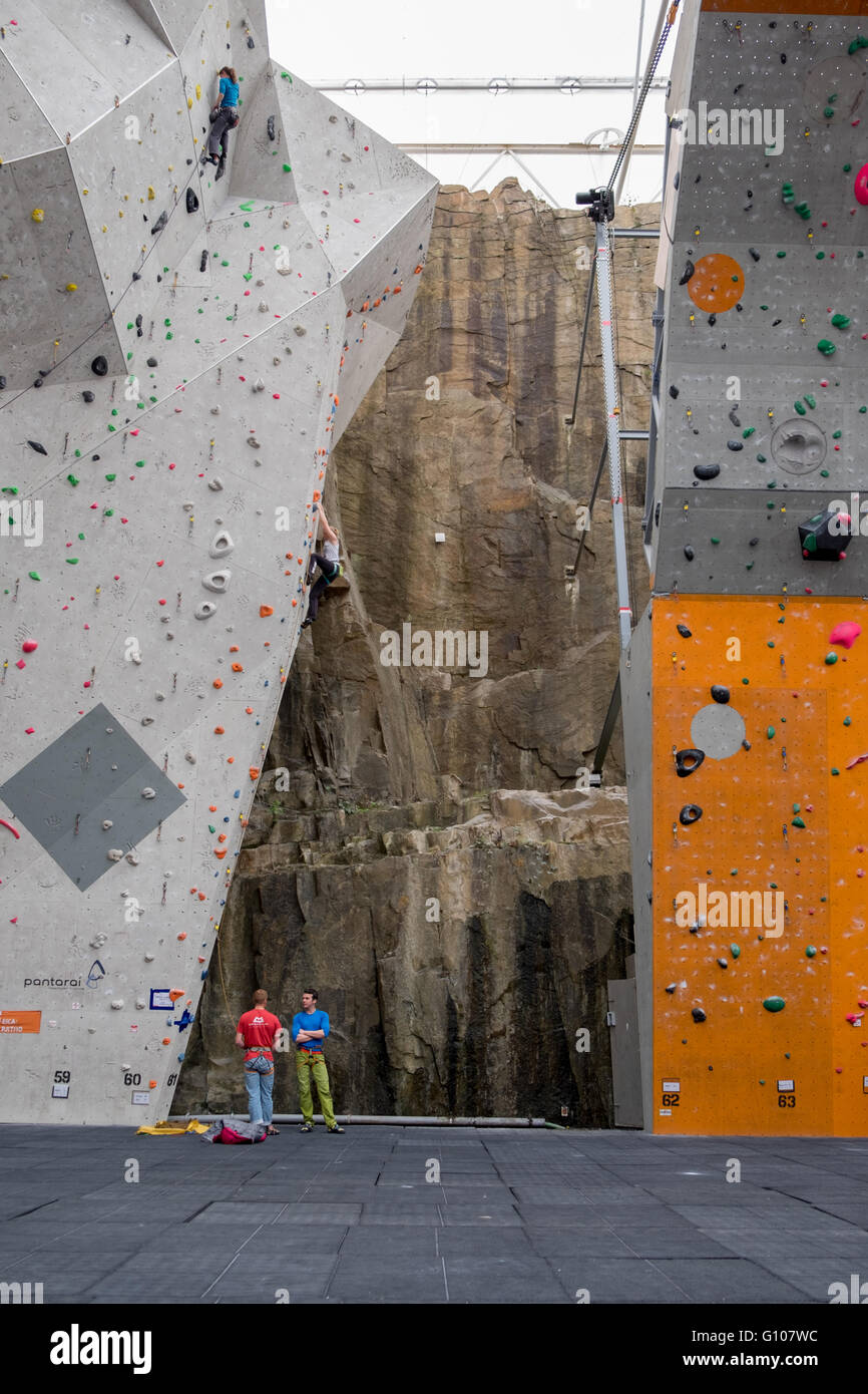 Ratho national indoor climbing centre hires stock photography and