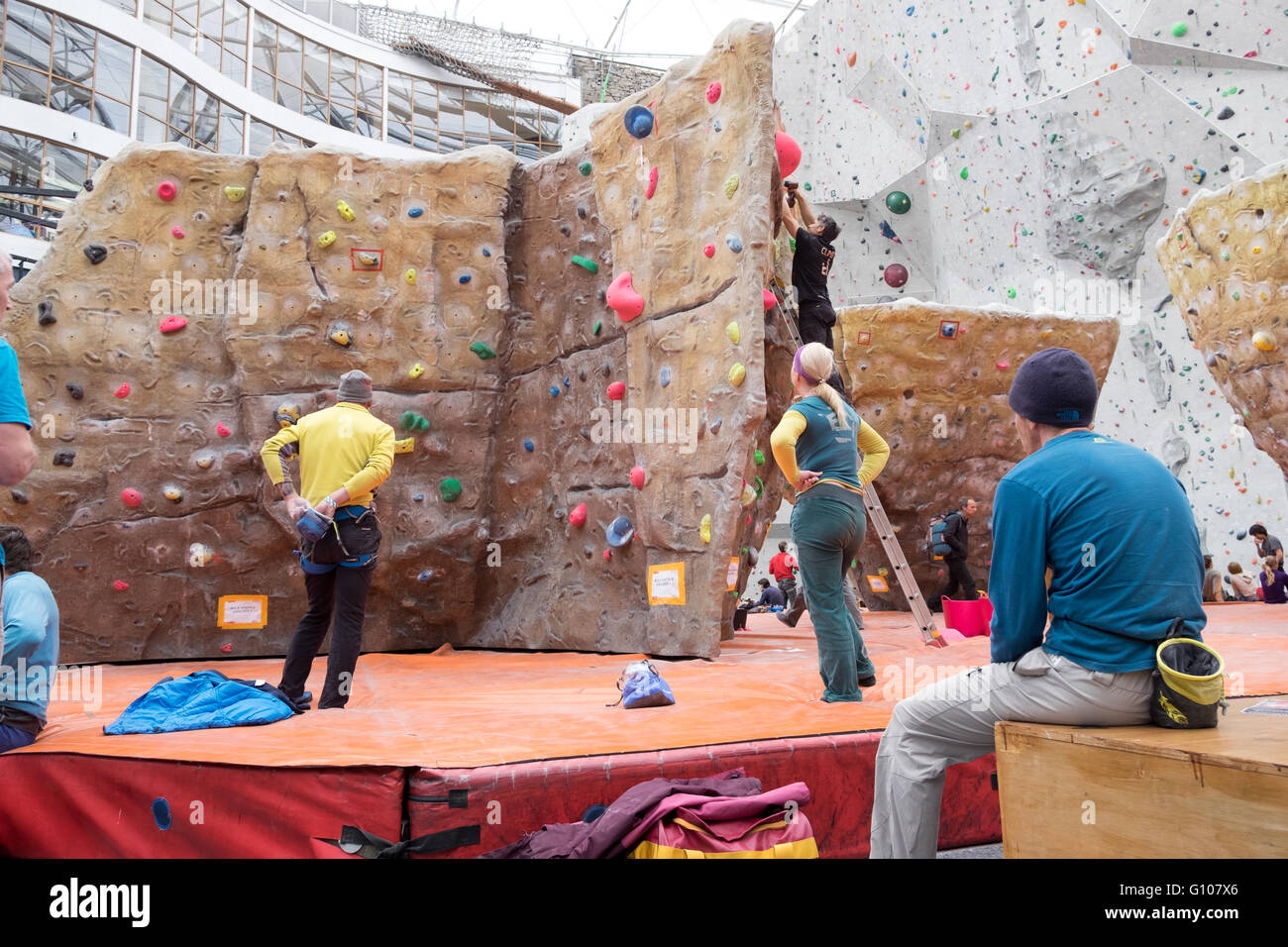 Edinburgh International Climbing Arena Ratho, Scotland, UK Stock Photo