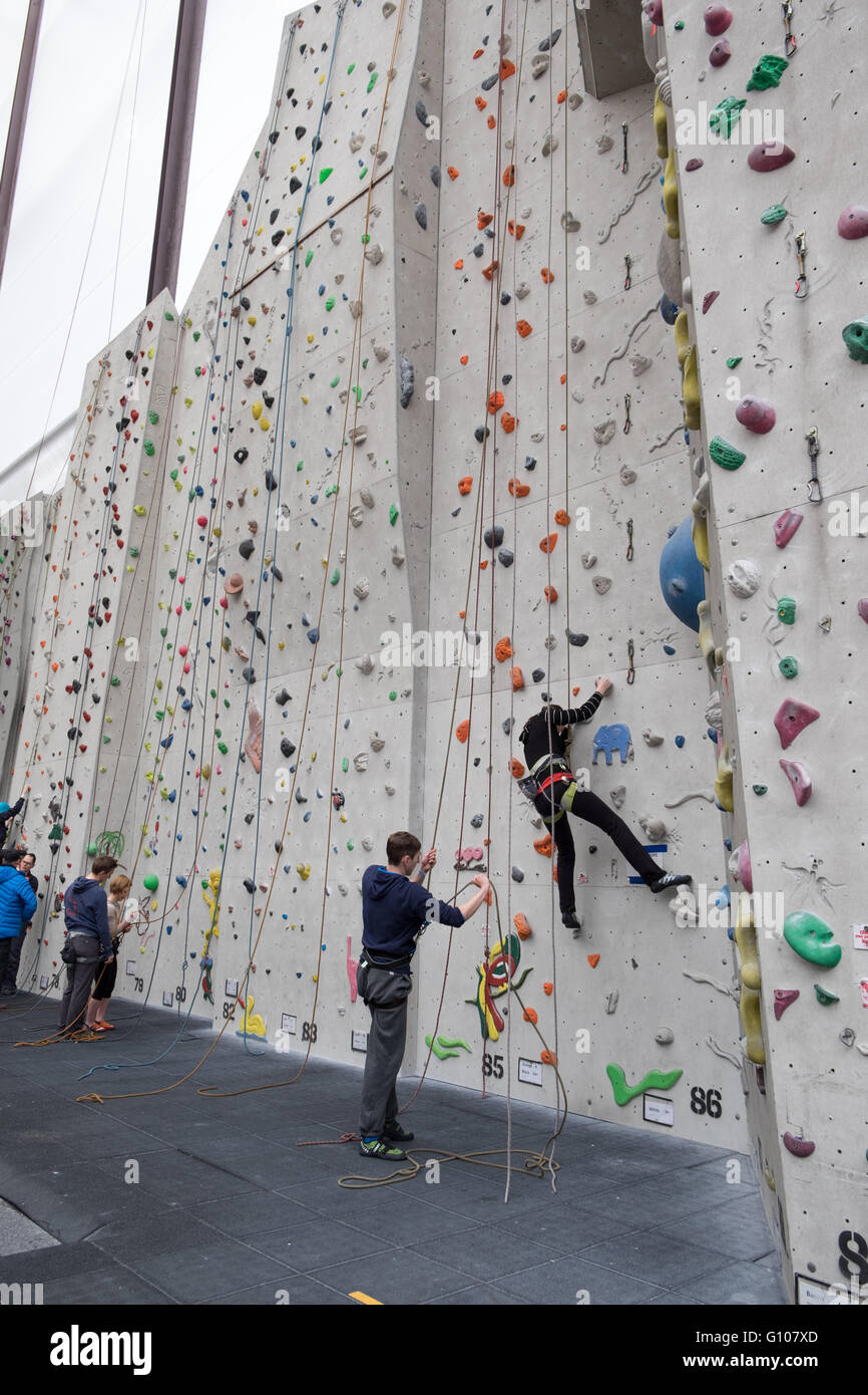 Edinburgh International Climbing Arena Ratho, Scotland, UK Stock Photo