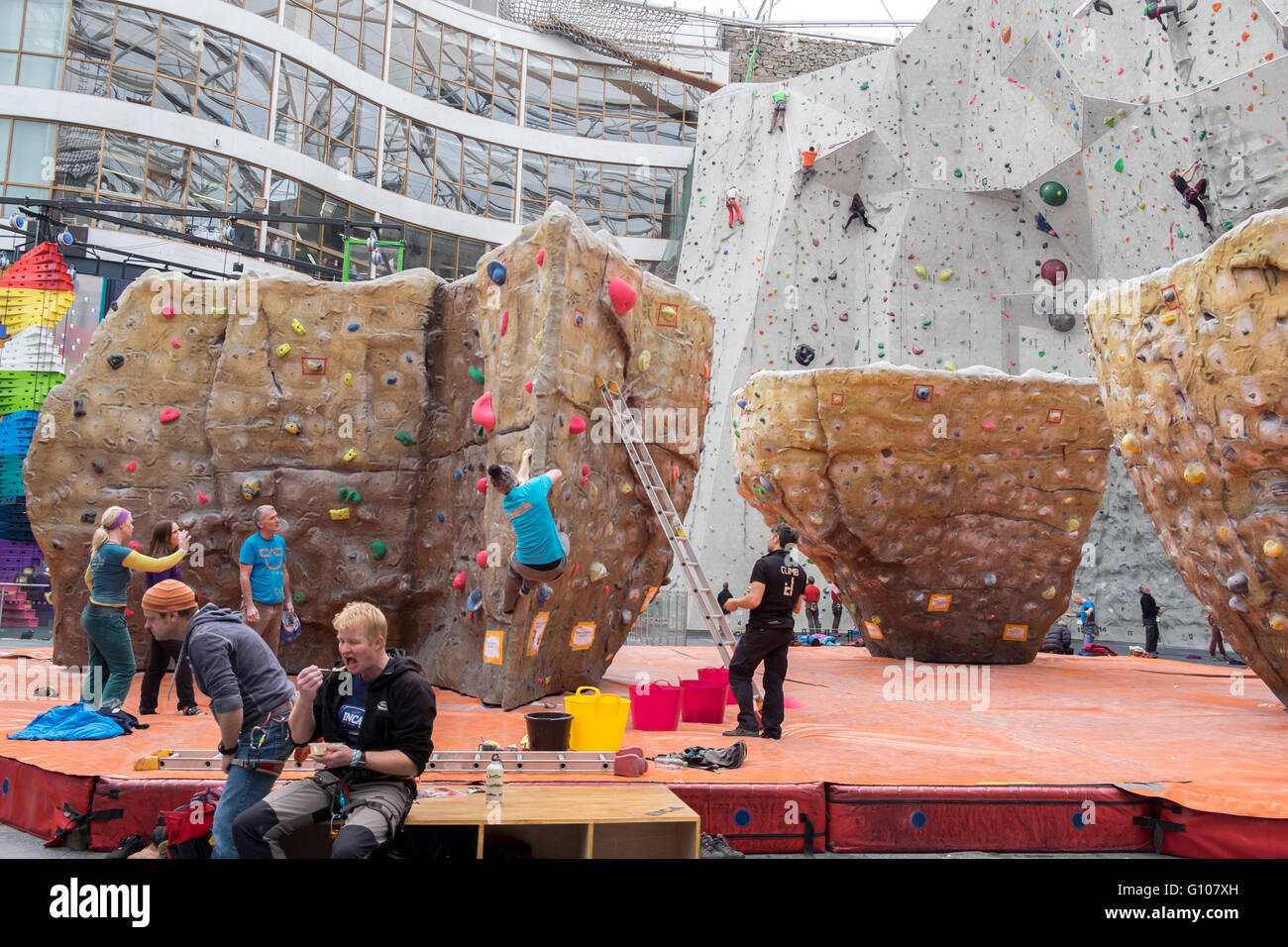 Edinburgh International Climbing Arena Ratho Scotland UK Stock Photo 