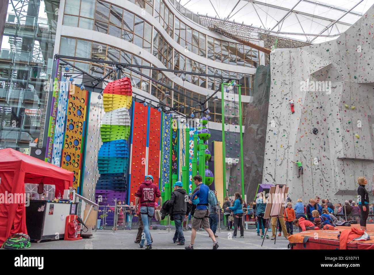 Edinburgh International Climbing Arena Ratho Scotland UK Stock Photo 