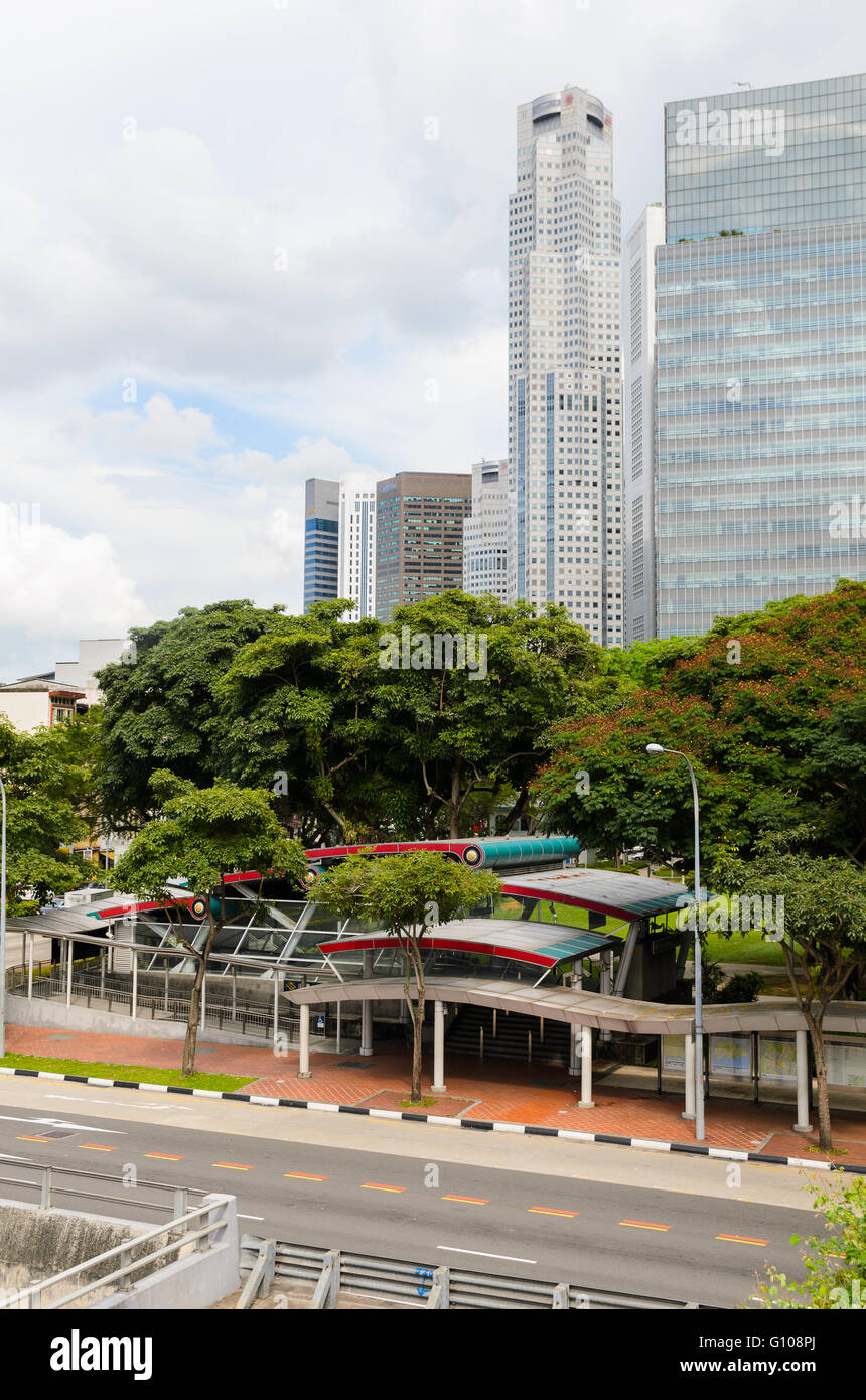 Singapore city urban street hi-res stock photography and images - Alamy