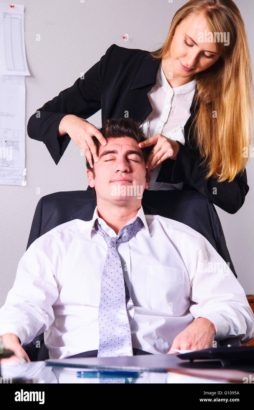 making head massage Stock Photo Alamy