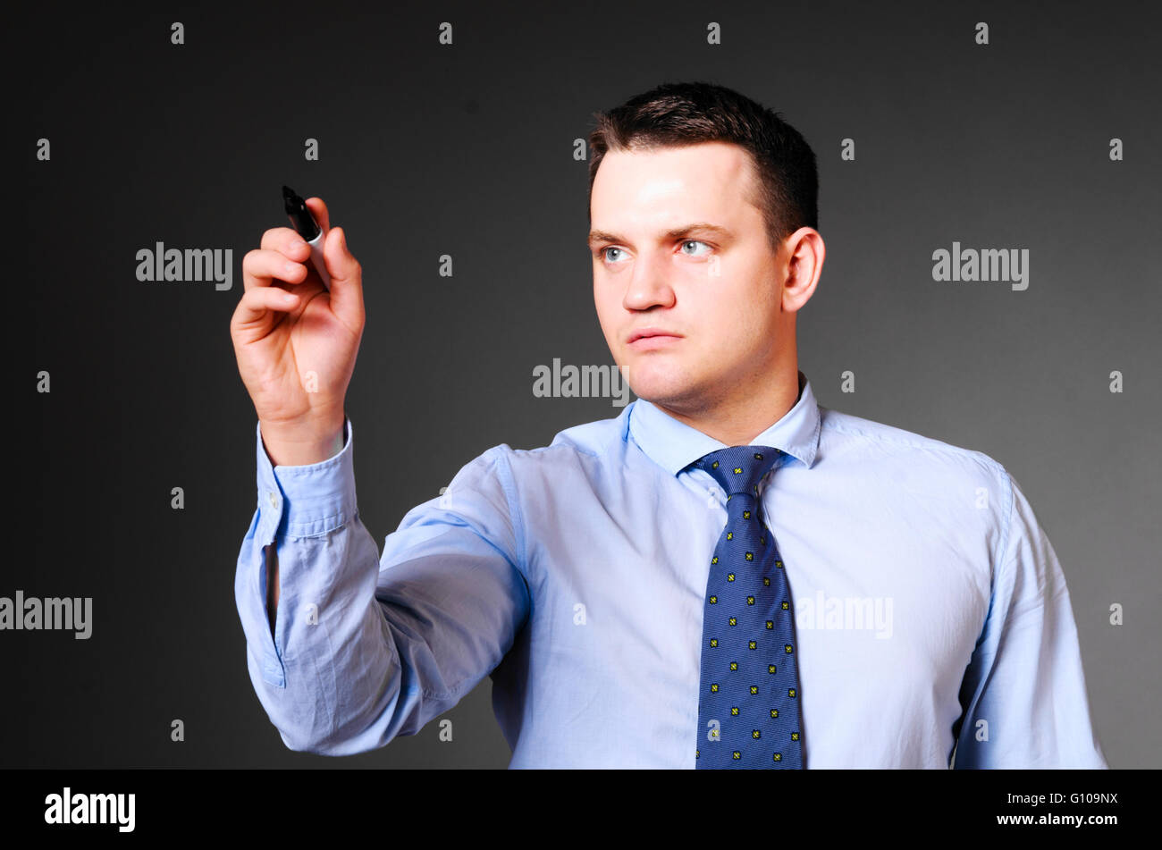 writing in air Stock Photo - Alamy