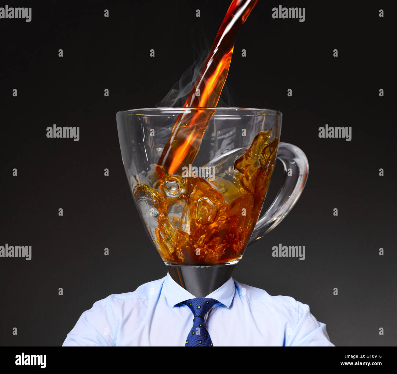 getting energy with coffee Stock Photo Alamy