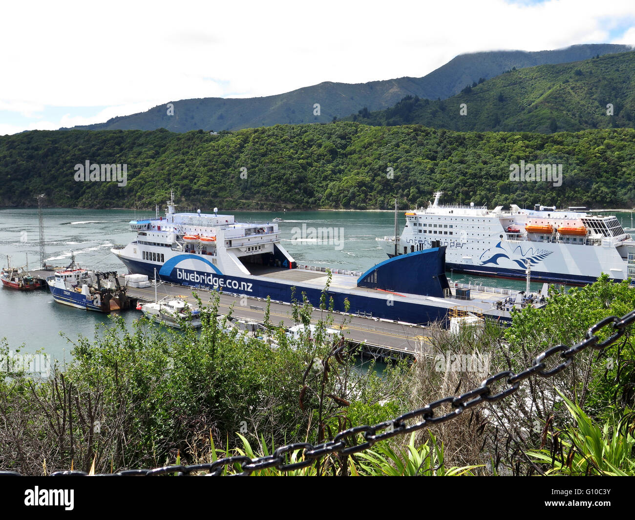 Picton ferry terminal, New Zealand Stock Photo