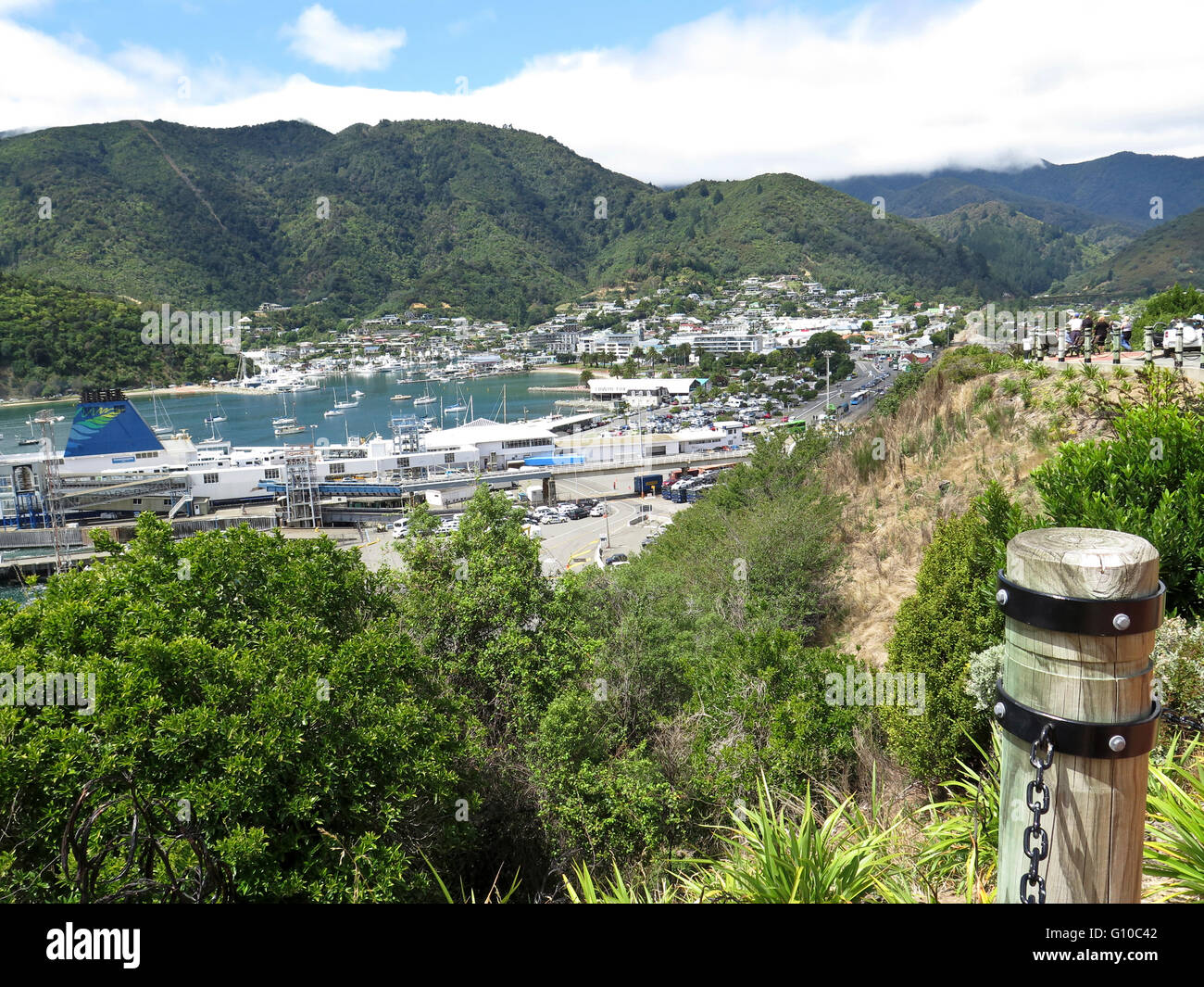 Ferry terminal at Picton, New Zealand Stock Photo Alamy