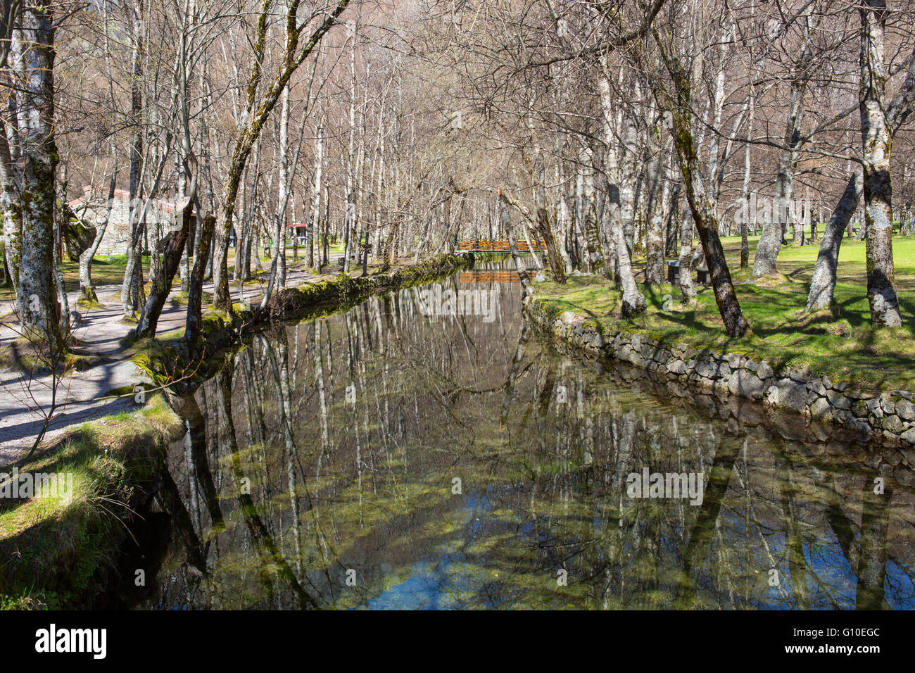 Covao d'ametade in the Serra da Estrela Natural Park. Portugal Stock ...