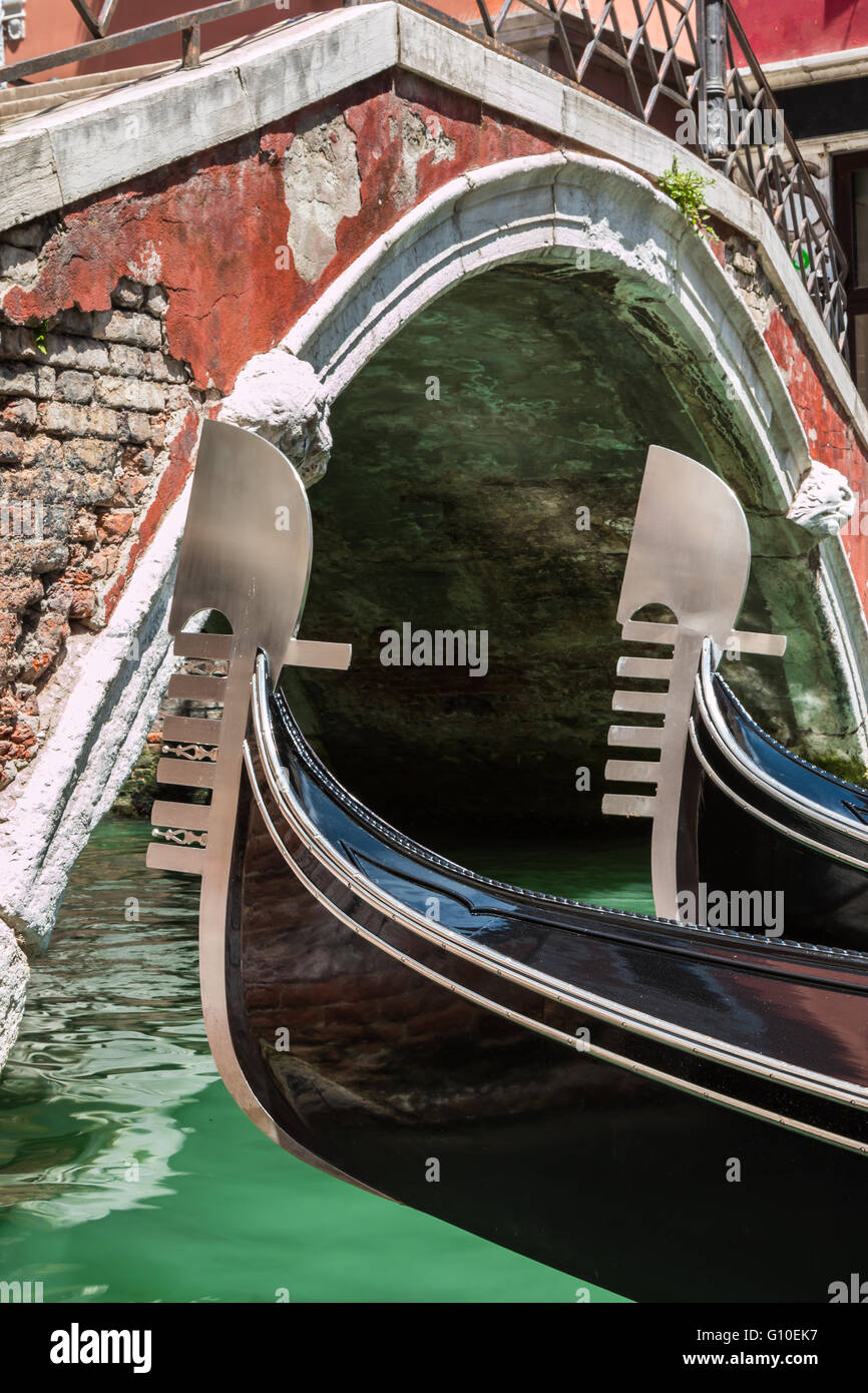 Close up of two gondolas hi-res stock photography and images - Alamy
