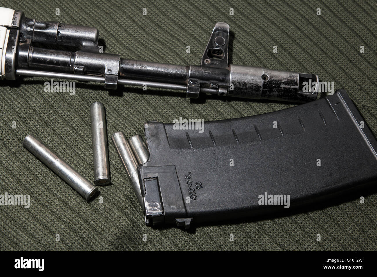 Kalashnikov assault rifle, AK-74 Stock Photo