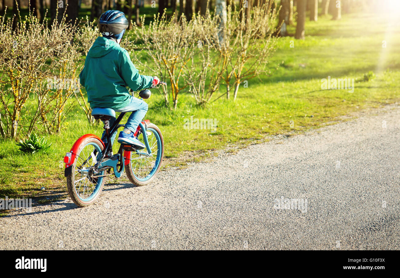 child on a bicycle Stock Photo Alamy