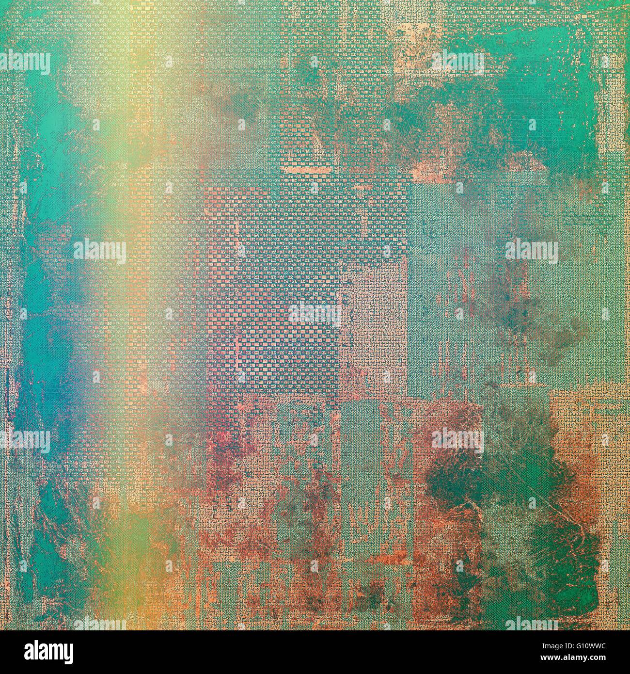 Vintage decorative texture with grunge design elements and different ...
