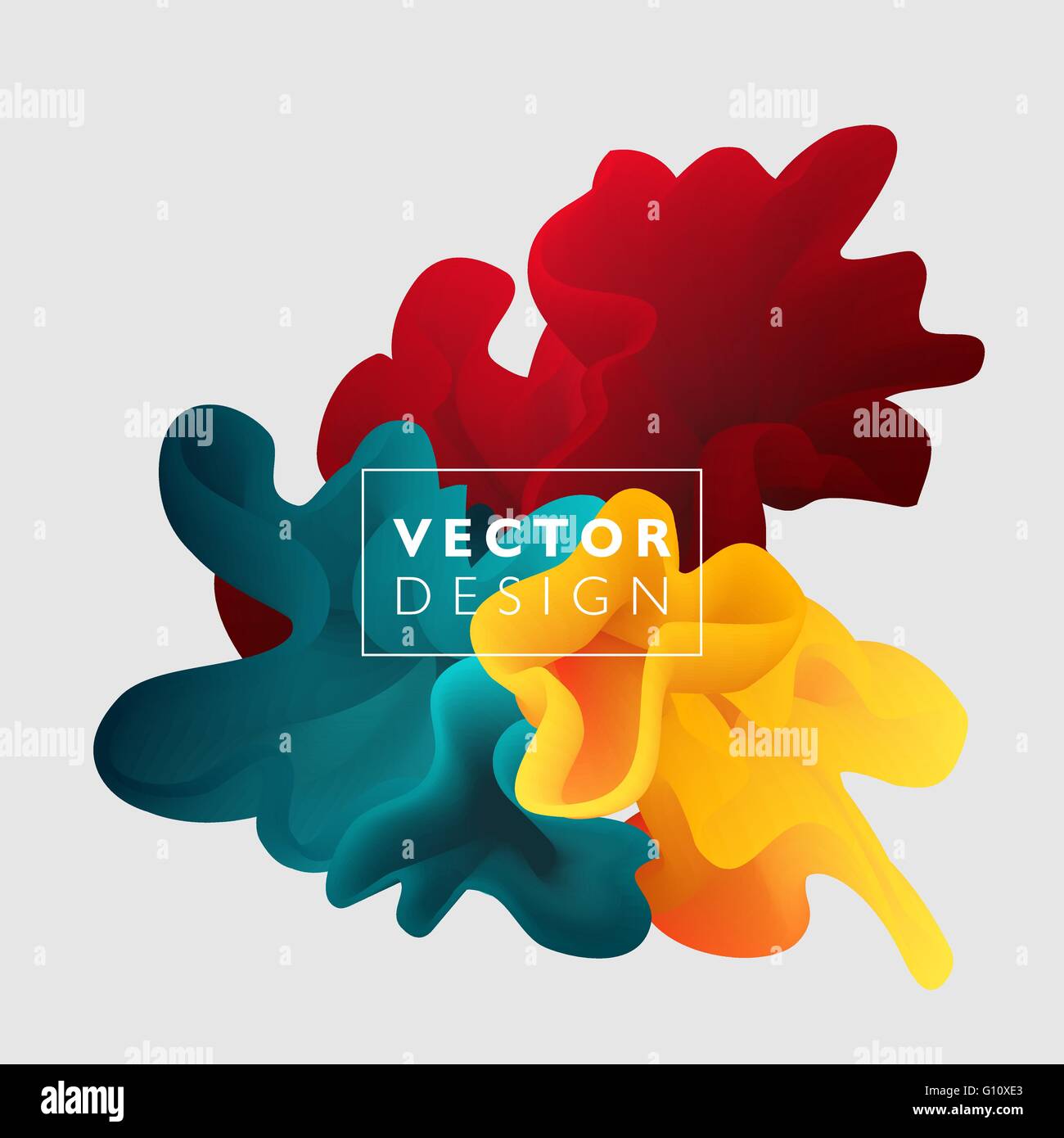 Vector abstract color cloud. Liquid ink splash. Background for banner ...