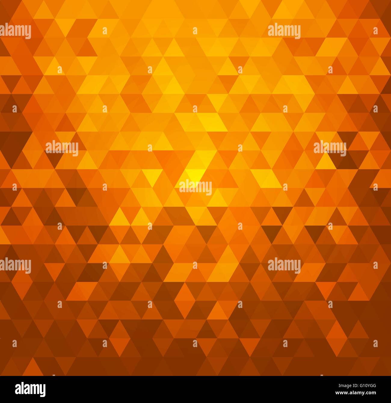 Vector orange Abstract color mosaic background with triangles Stock