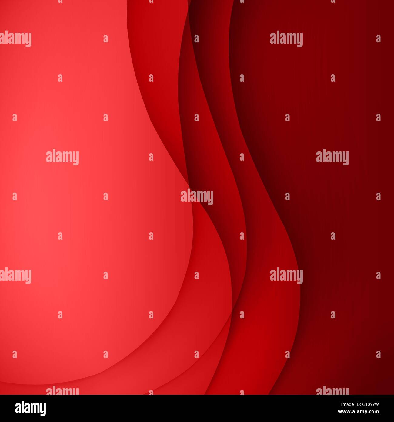Red vector Template Abstract background with curves lines and shadow ...