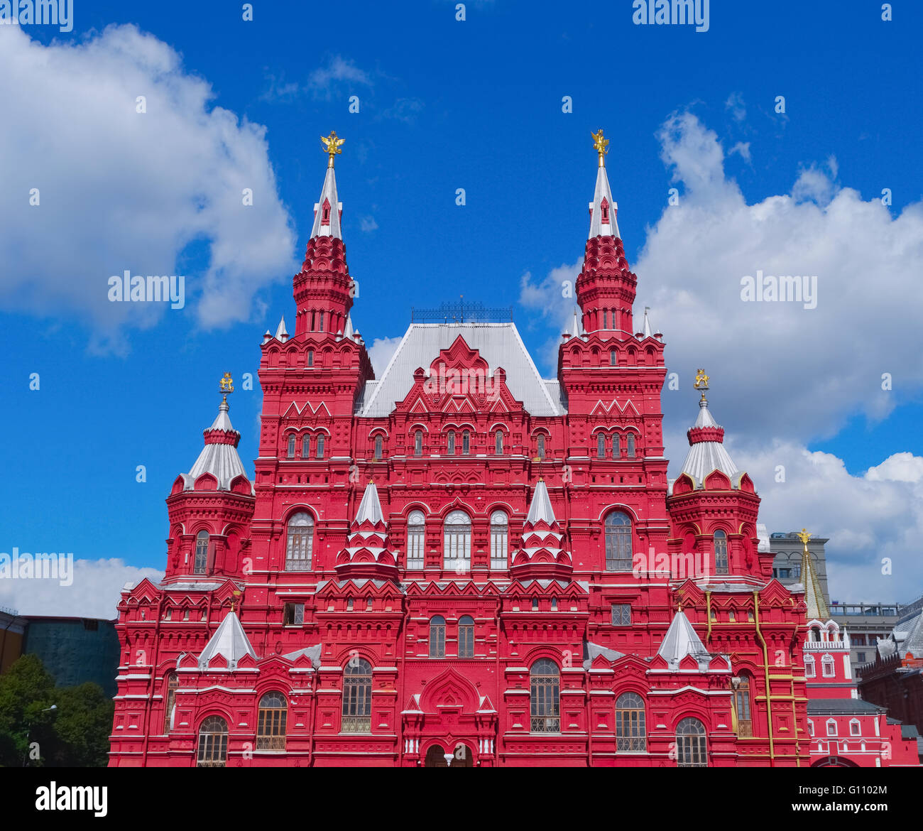 The State Historical Museum of Russia, Red Square, Moscow, Russia Stock Photo