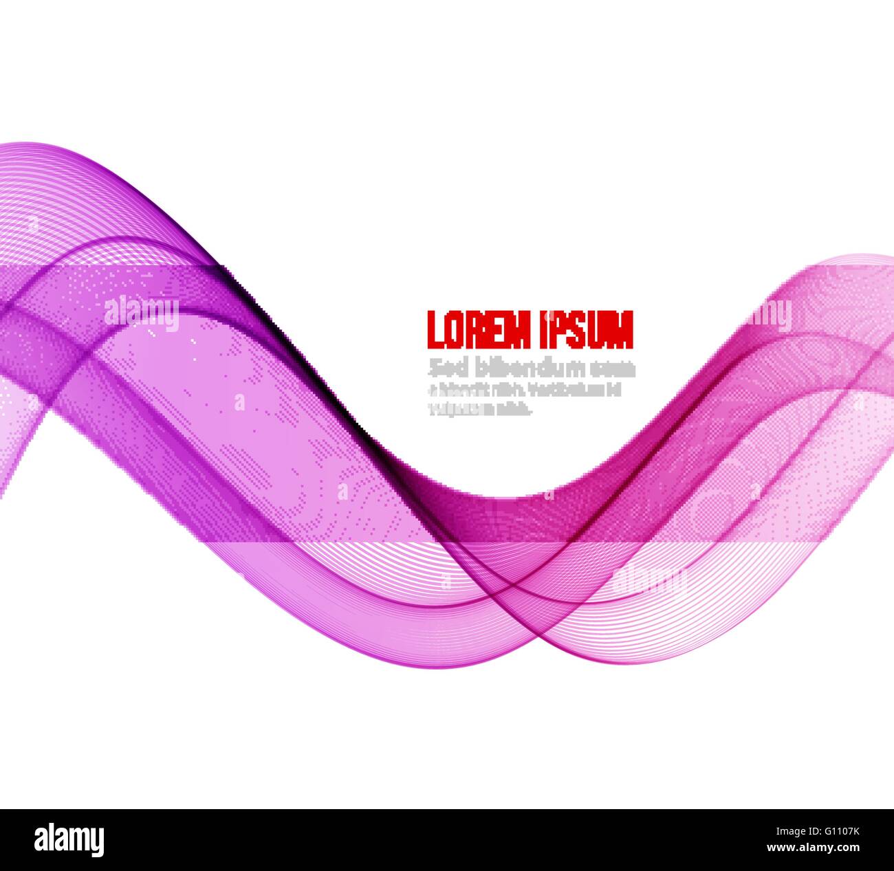 Abstract motion smooth color wave vector. Curve purple lines Stock ...