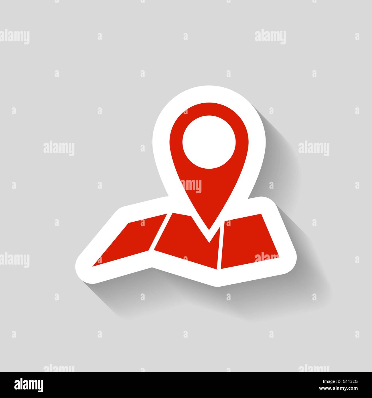 Map pin icon digital Stock Vector Images - Alamy