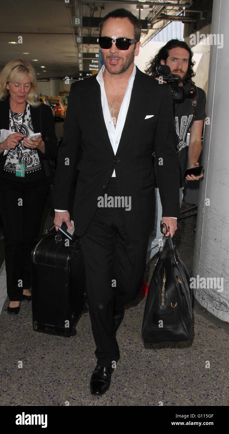 kaffe beskytte Udholdenhed Tom Ford arrives at Los Angeles International Airport Featuring: Tom Ford  Where: Los Angeles, California, United States When: 06 Apr 2016 Stock Photo  - Alamy