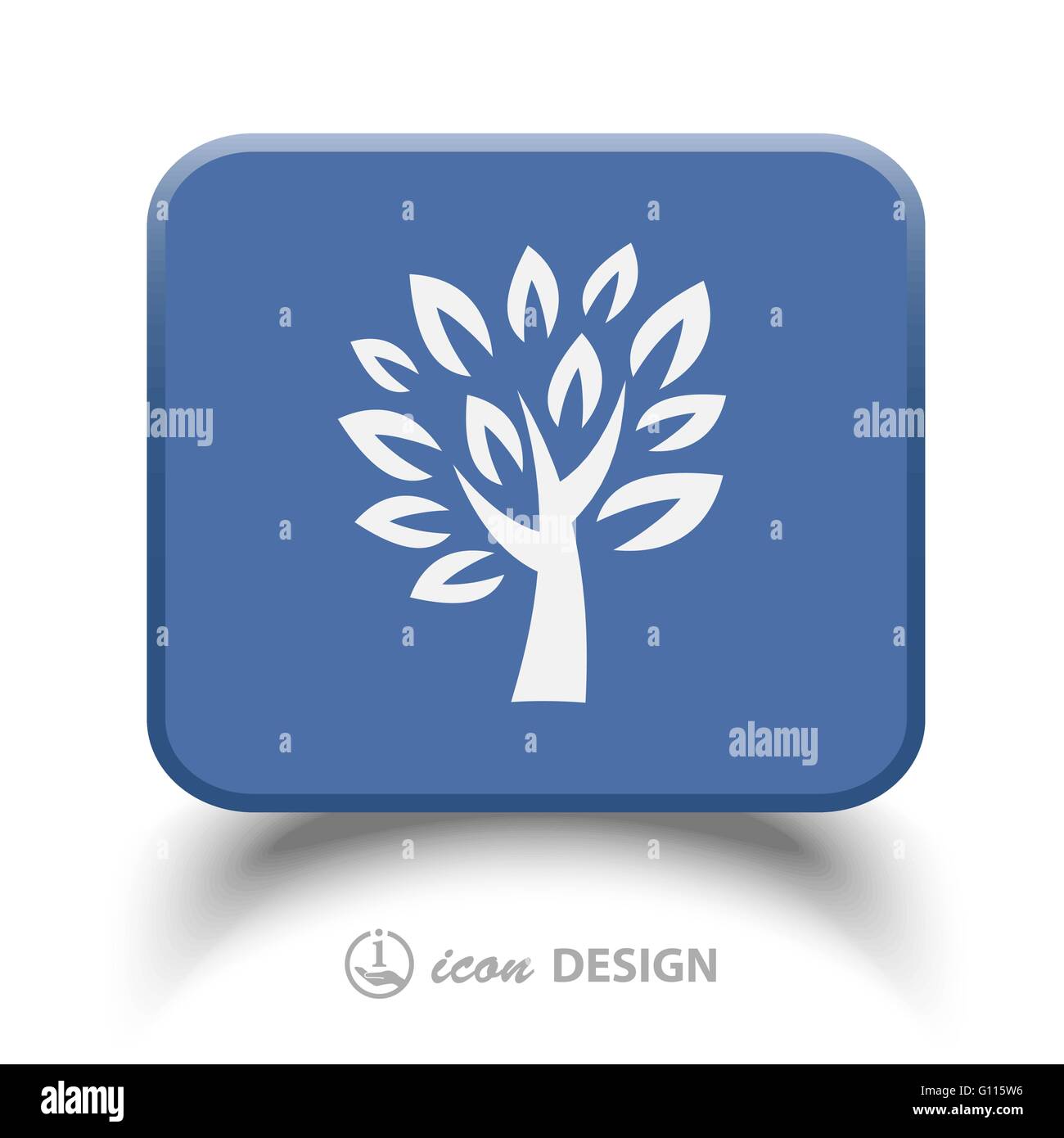 Pictograph of tree Stock Vector