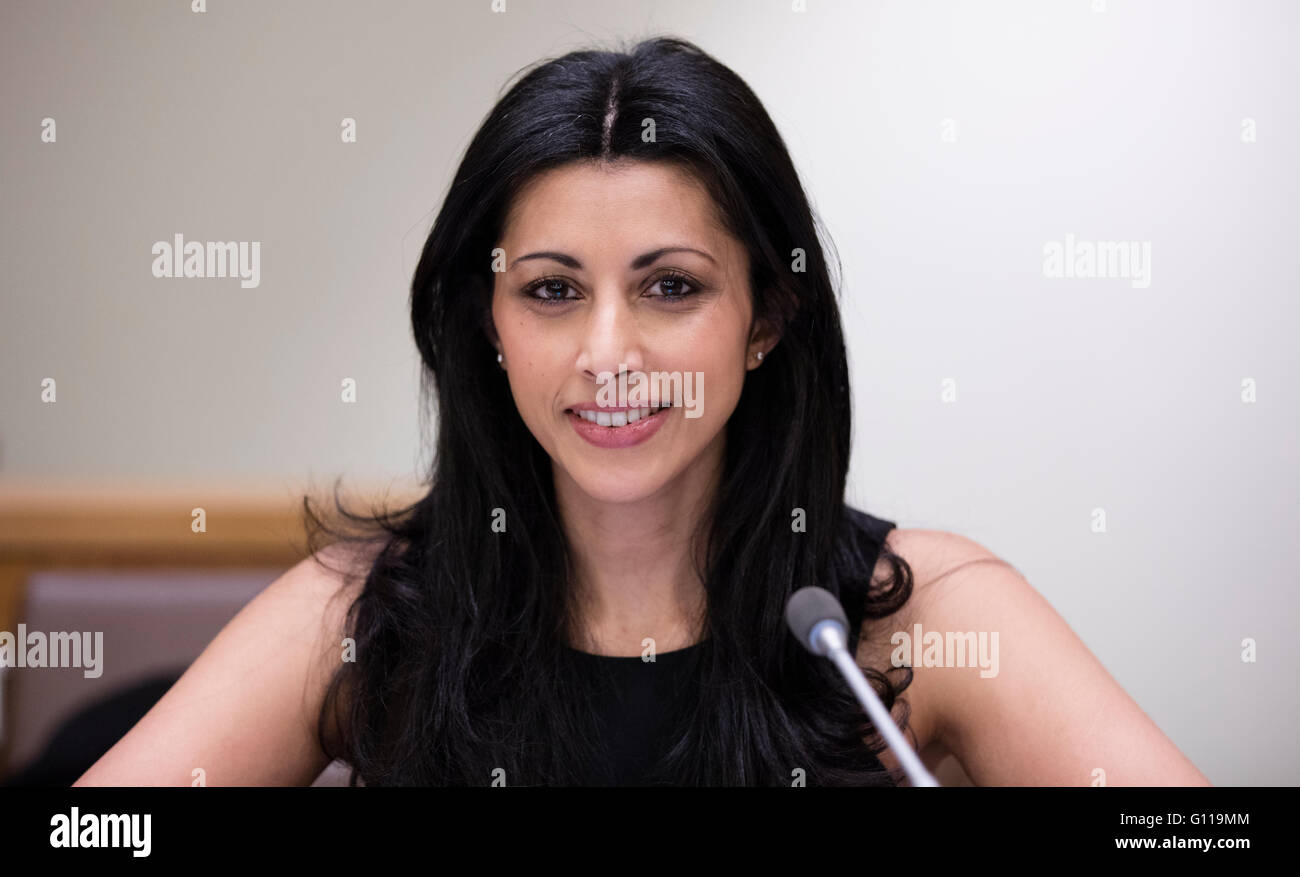 New York City, United States. 03rd May, 2016. British-American television and film actress Reshma Shetty participated on a special event entitled “Voices of Victims of Human Trafficking: Readings from River of Flesh and Other Stories”. The event was organized by the United Nations Office on Drugs and Crime (UNODC) in partnership with the non-governmental organization Apne Aap Women Worldwide today at the UN Headquarters in New York. © Luiz Rampelotto/PacificPress/Alamy Live News Stock Photo