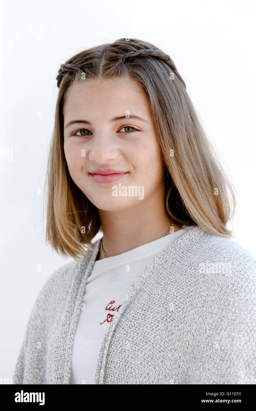 Hamburg, Germany. 07th May, 2016. Emma Schweiger, daughter of Till Schweiger, poses on board the AIDAprima in Hamburg, Germany, 07 May 2016. The young actress will christen the ship during the 827th Port Anniversary this evening. Photo: MARKUS SCHOLZ/dpa/Alamy Live News Stock Photo