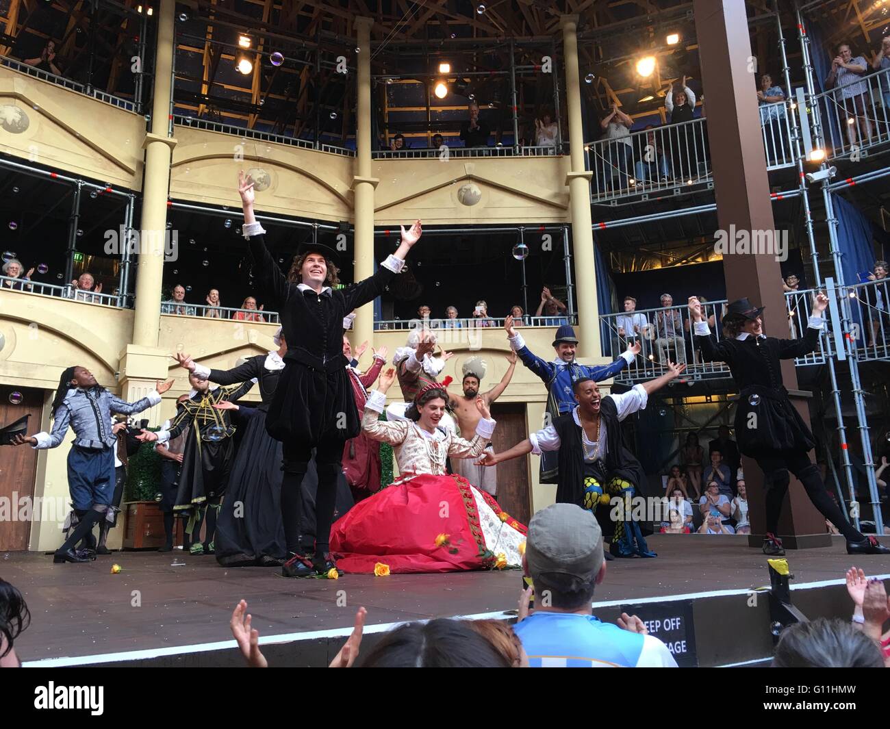 Auckland, New Zealand. 7th May, 2016. Actors of the Shakespearean play Twelfth Night performing at the Pop-up Globe Auckland , a full-scale working temporary replica of the second Globe Theatre originally built by Shakespeare and his company in 1614 in Auckland, New Zealand on Saturday, May 7, 2016. Credit:  Aloysius Patrimonio/Alamy Live News Stock Photo