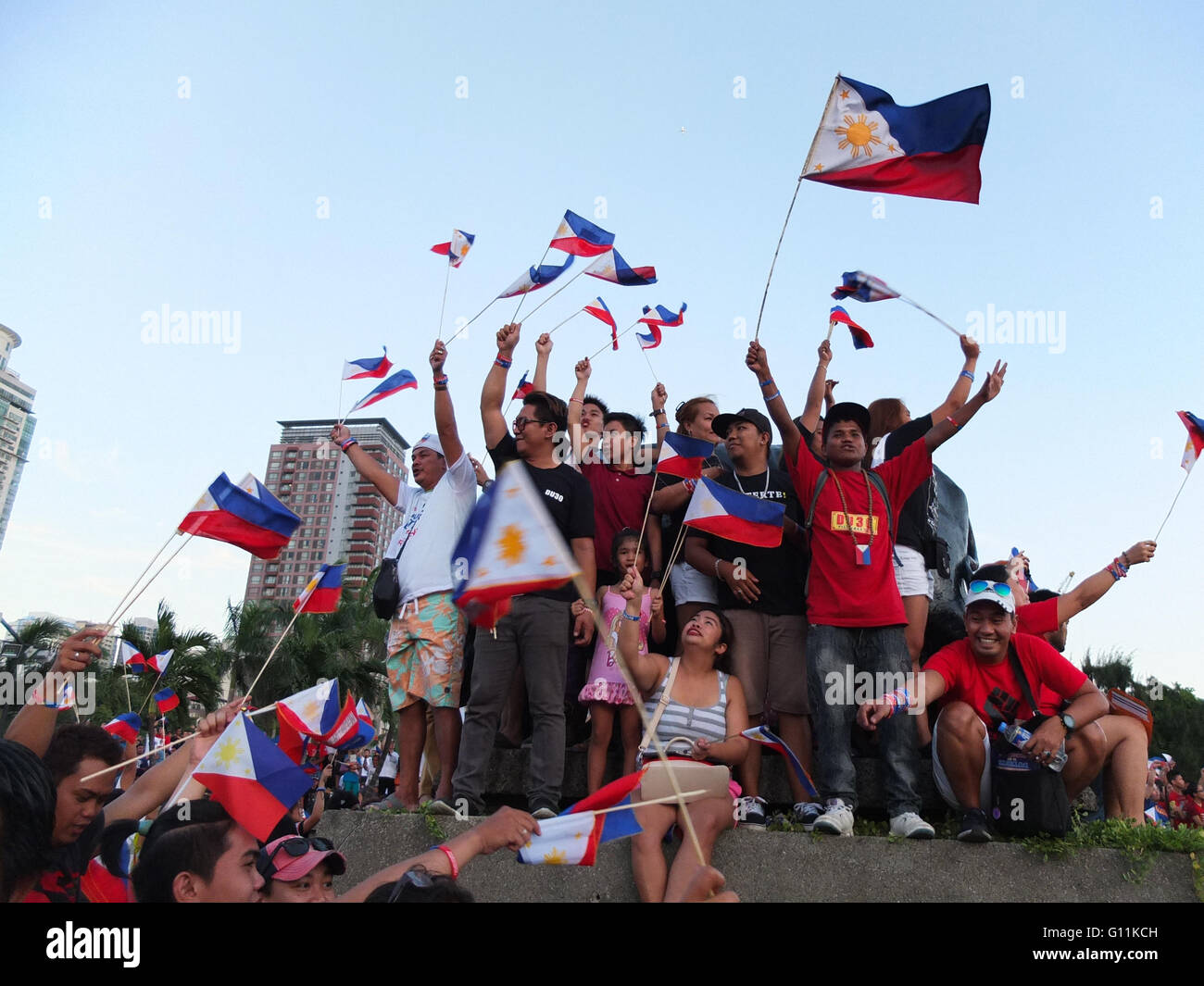 Hand Holding Philippine Flag