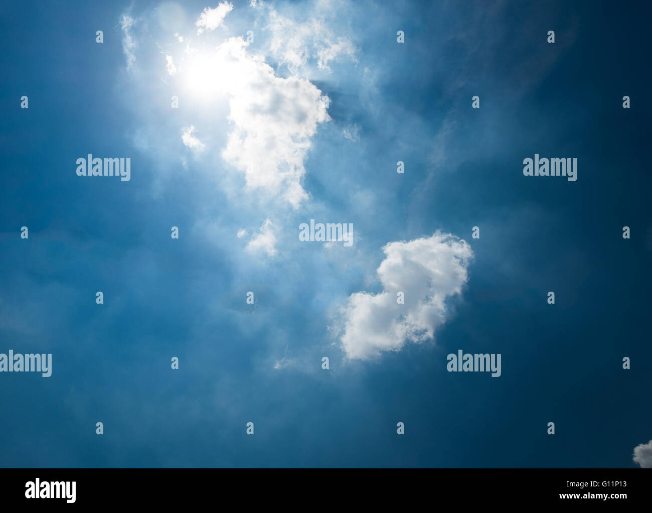 blue sky with cloud in Thailand Stock Photo - Alamy