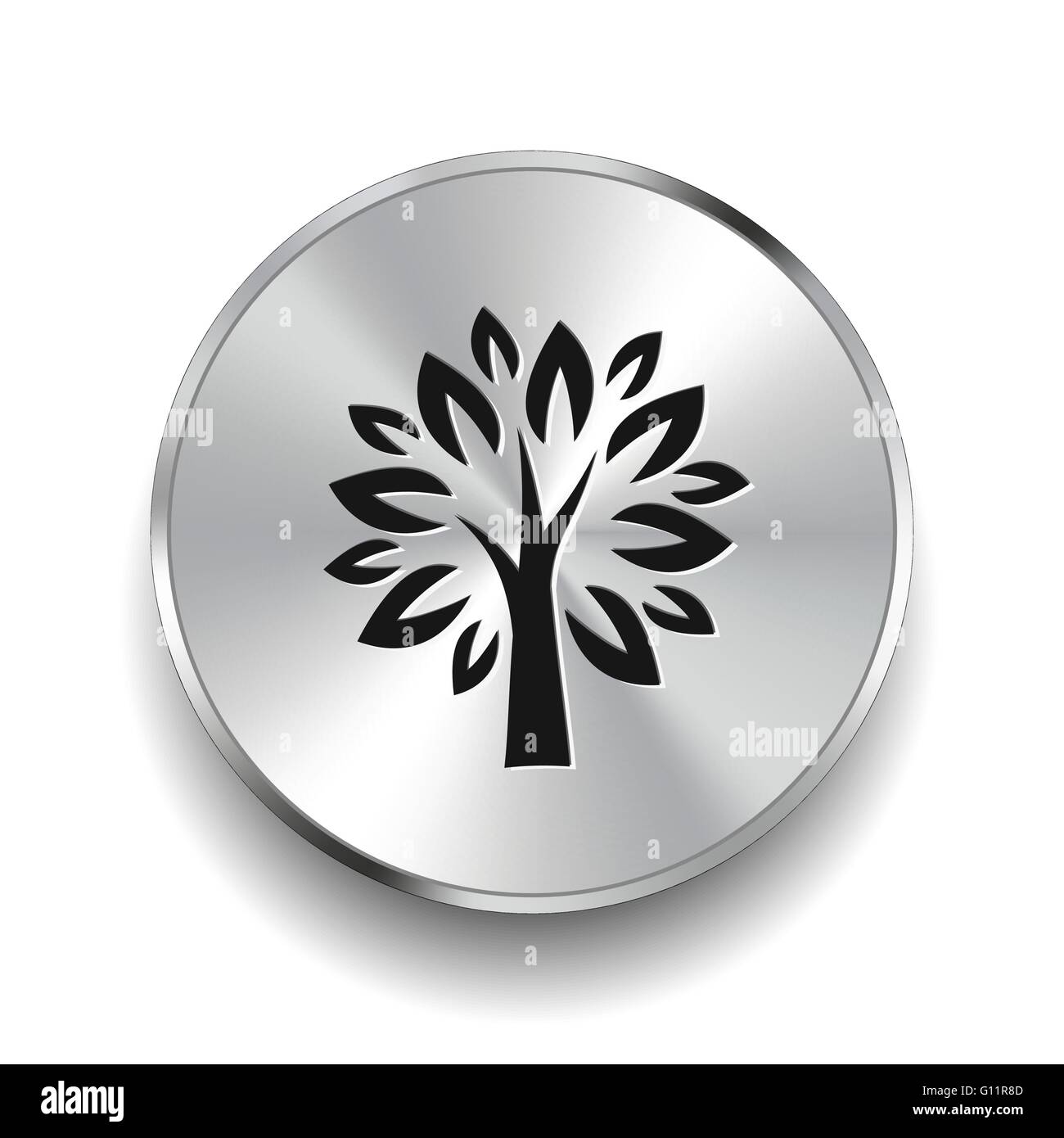 Pictograph of tree Stock Vector