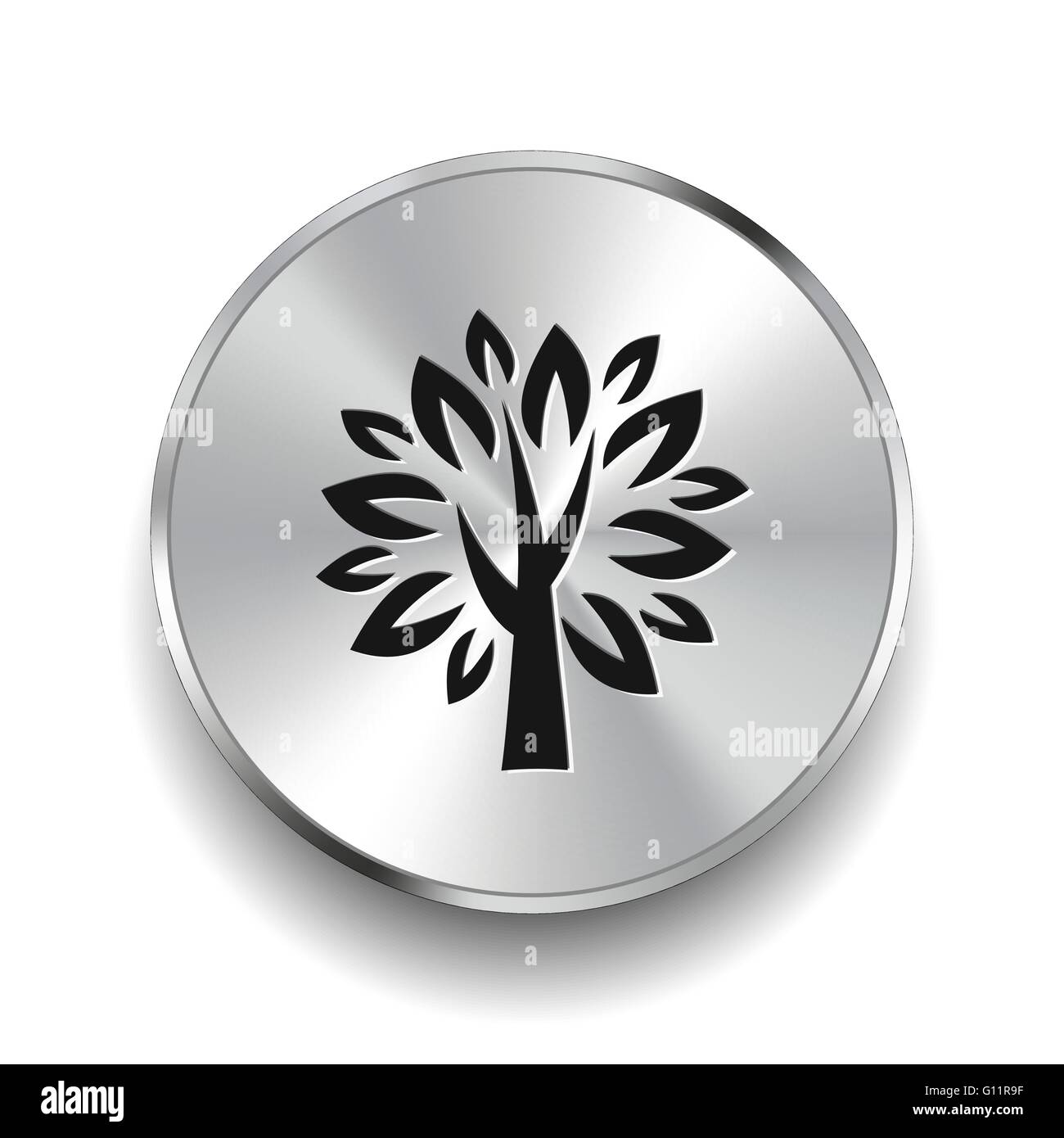Pictograph of tree Stock Vector