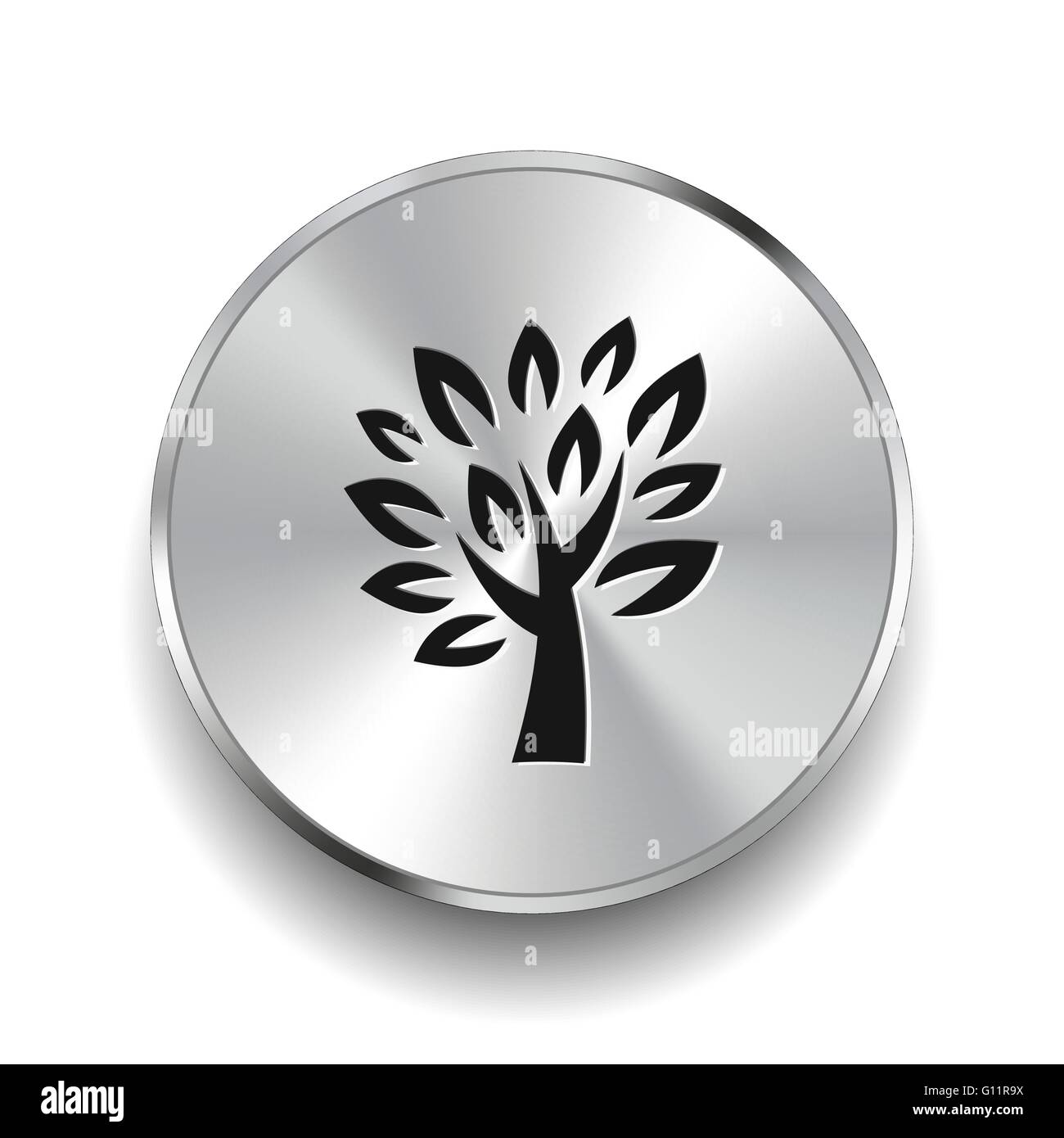 Pictograph of tree Stock Vector