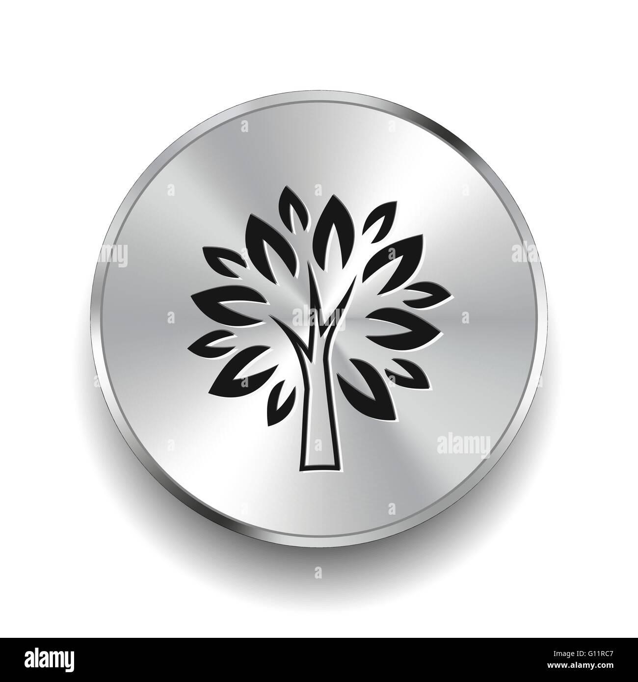 Pictograph of tree Stock Vector
