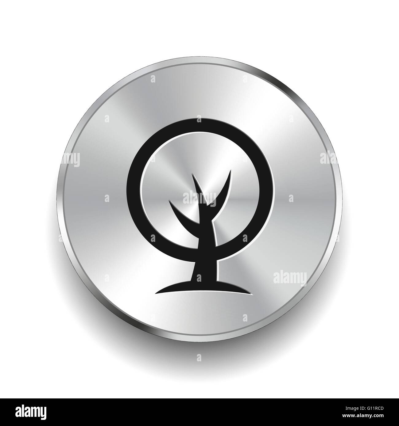 Pictograph of tree Stock Vector