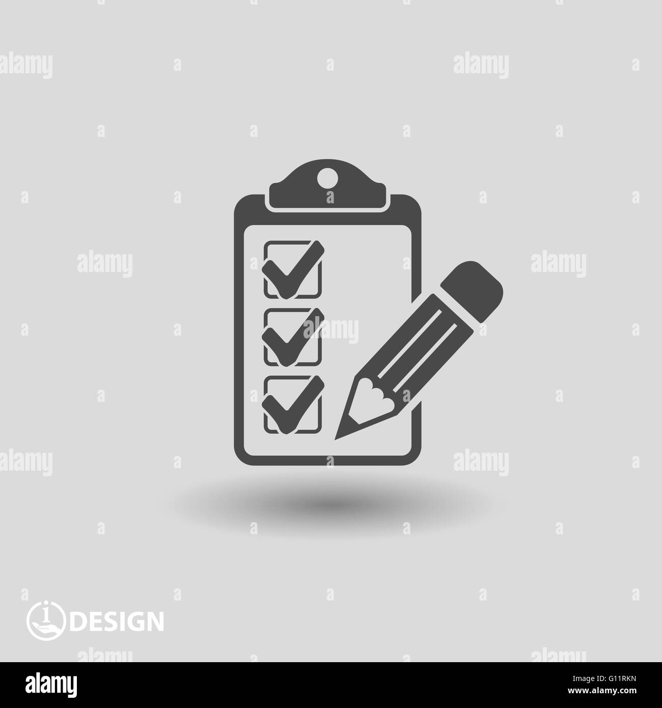 Pictograph of checklist Stock Vector Image & Art - Alamy