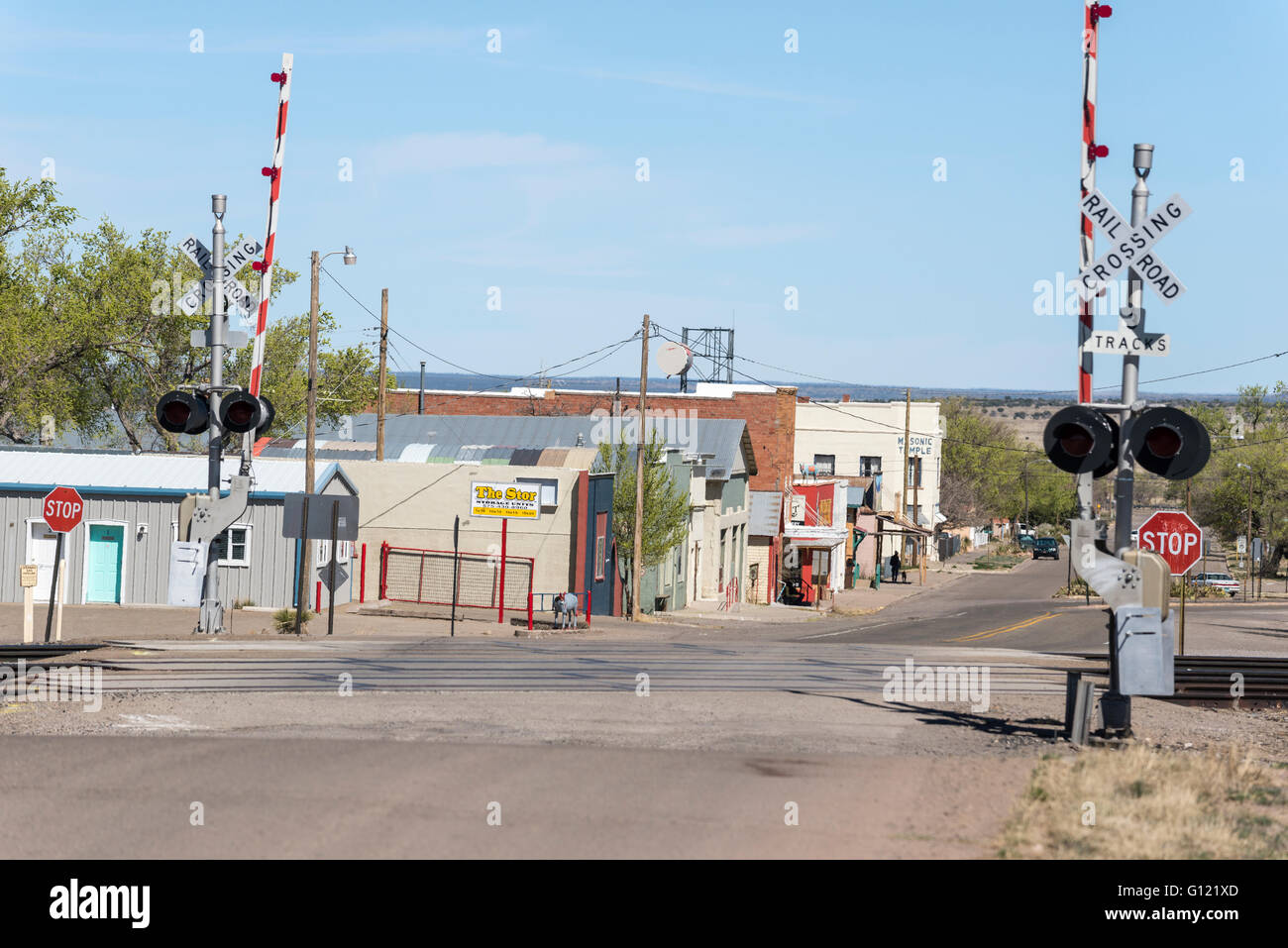 Carrizozo New Mexico, a town with a growing arts community Stock Photo