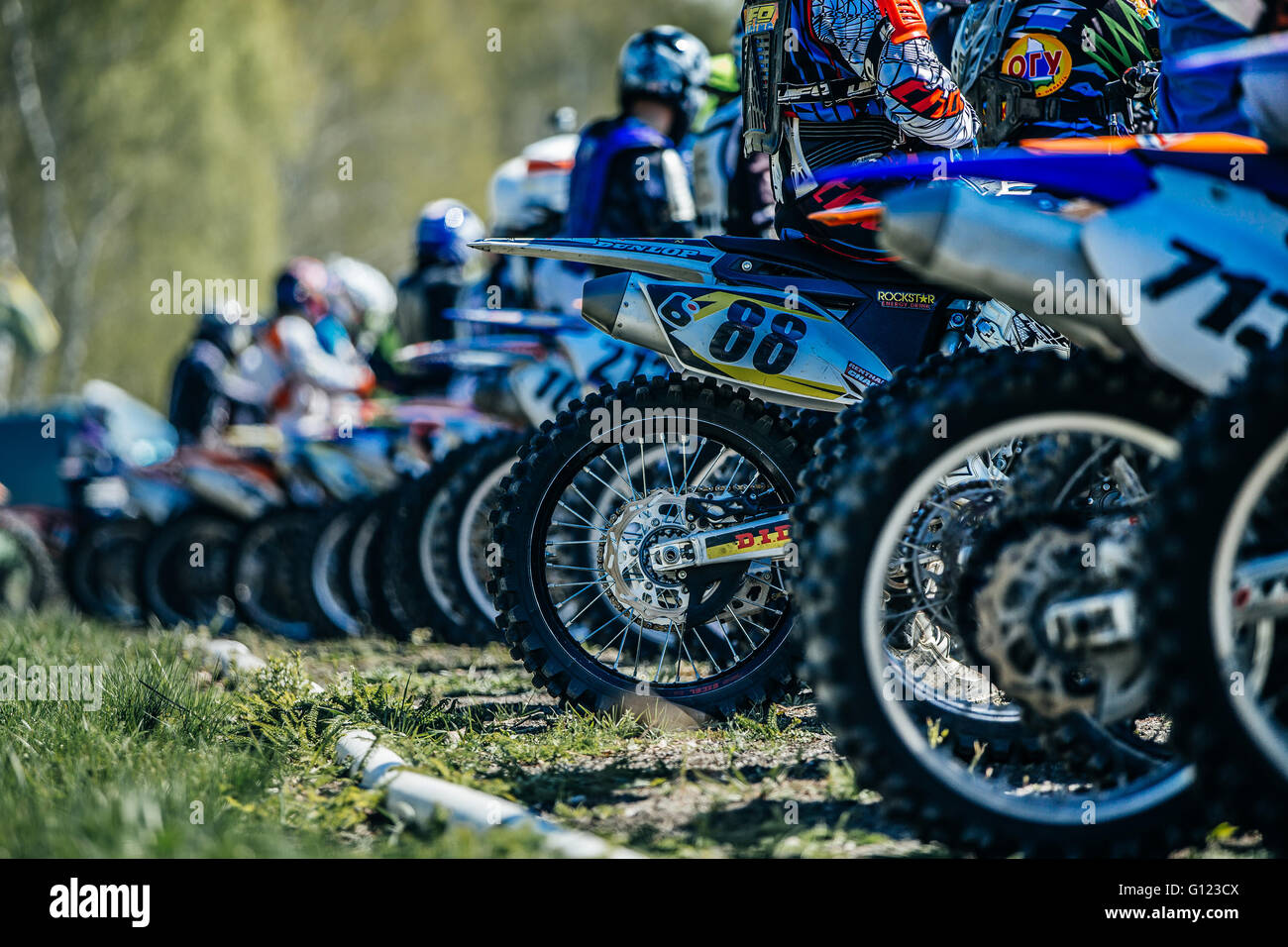 Start Of A Dirt Bike Race Hi Res Stock Photography And Images Alamy